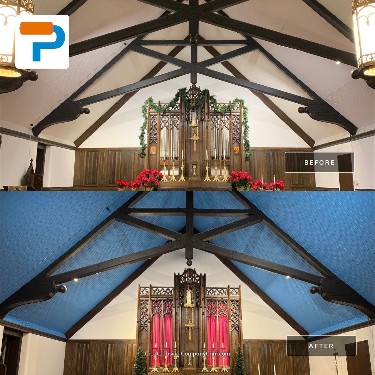 Clintonville Church Ceiling Project by Painter1 of Columbus