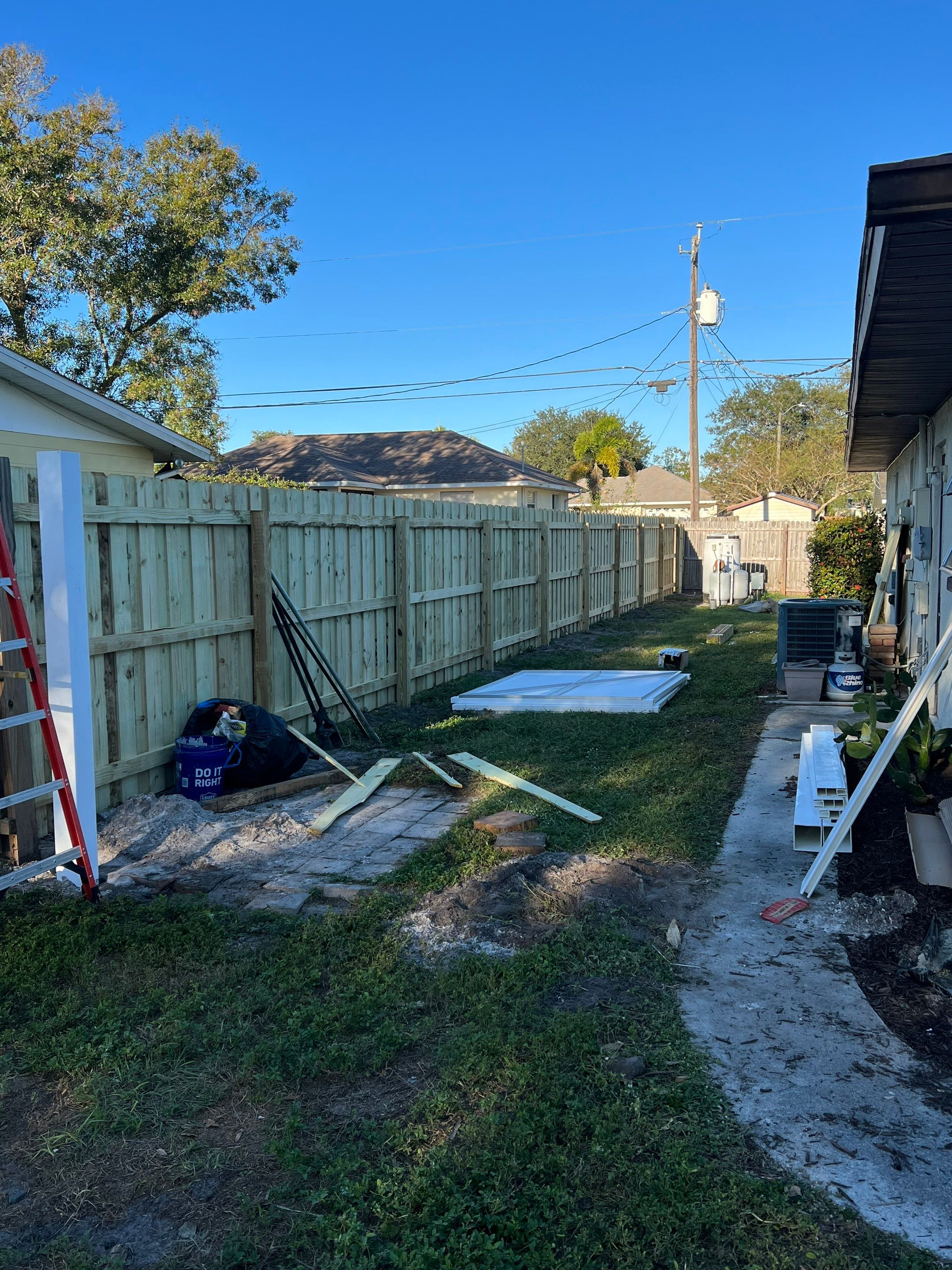 Venice FL 6 ft. Tall White Vinyl Privacy Fence  by Asap fence and gates, LLC