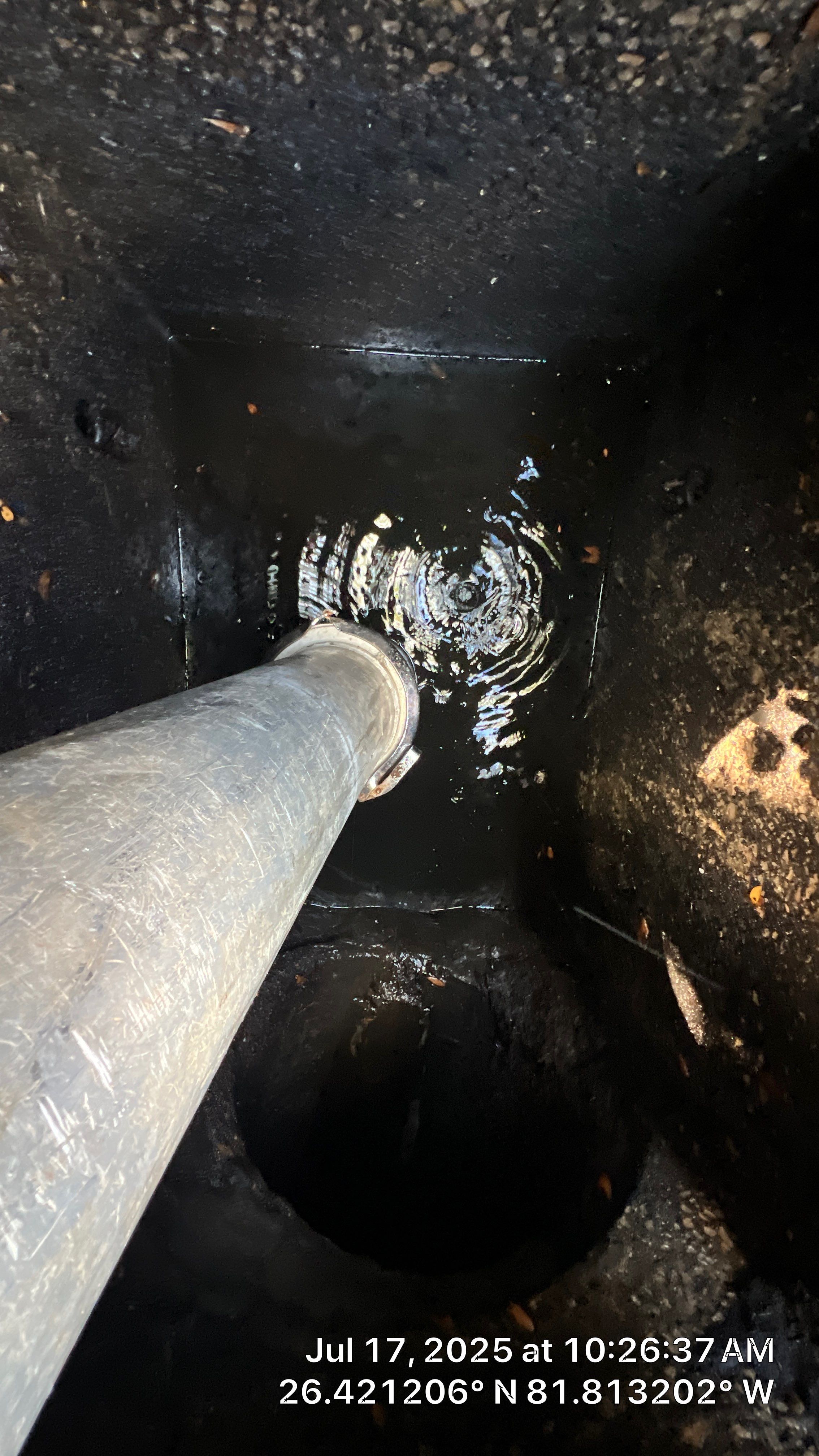 Catch Basin Cleaning with 1 Tom Plumber in Estero by APS Power & Water
