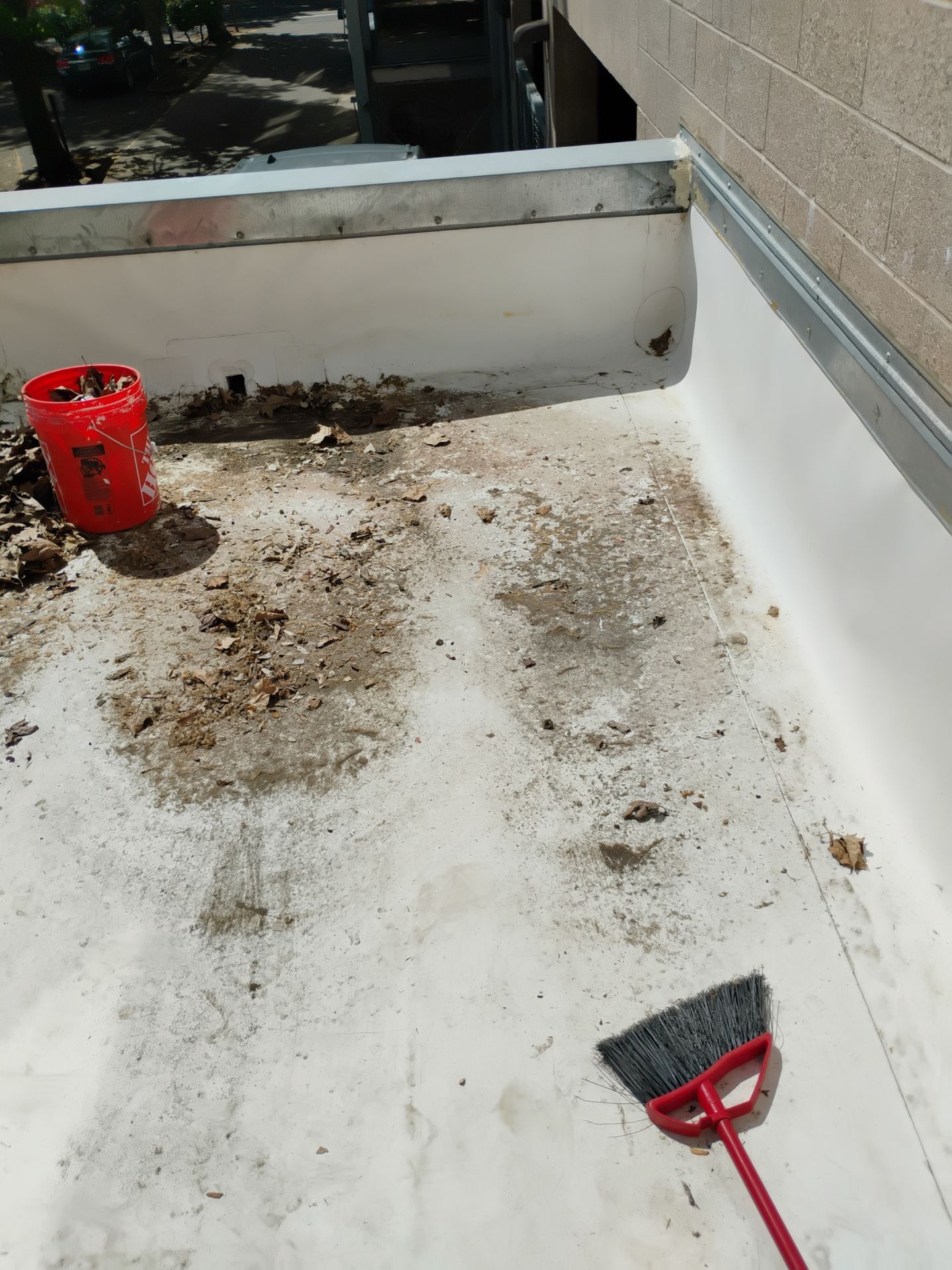 HOA gutter cleaning before