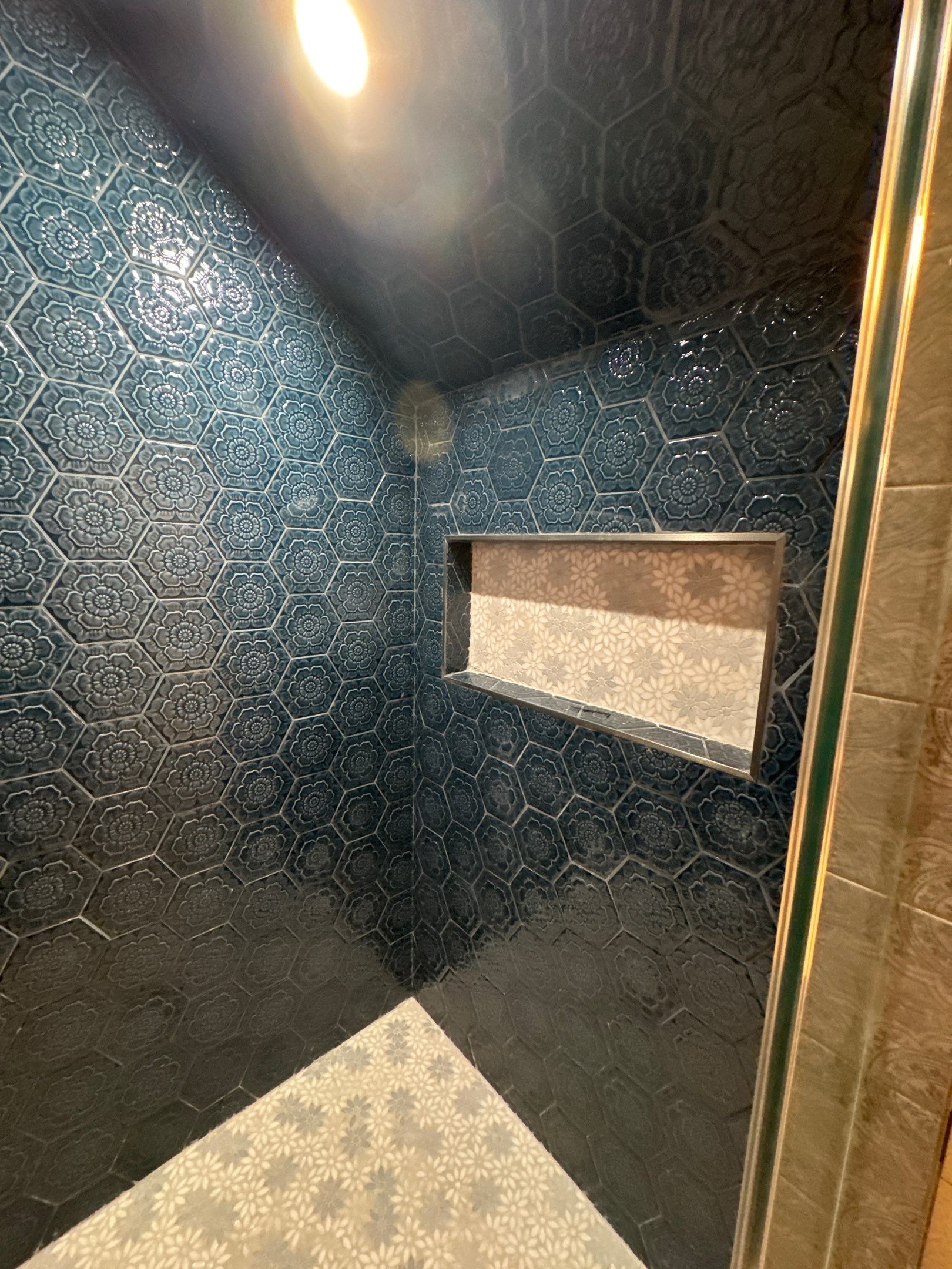 🌸 Designer Sanctuary: Full Bathroom Remodel with Bespoke Wallpaper Finish by Tibi Soli LLC