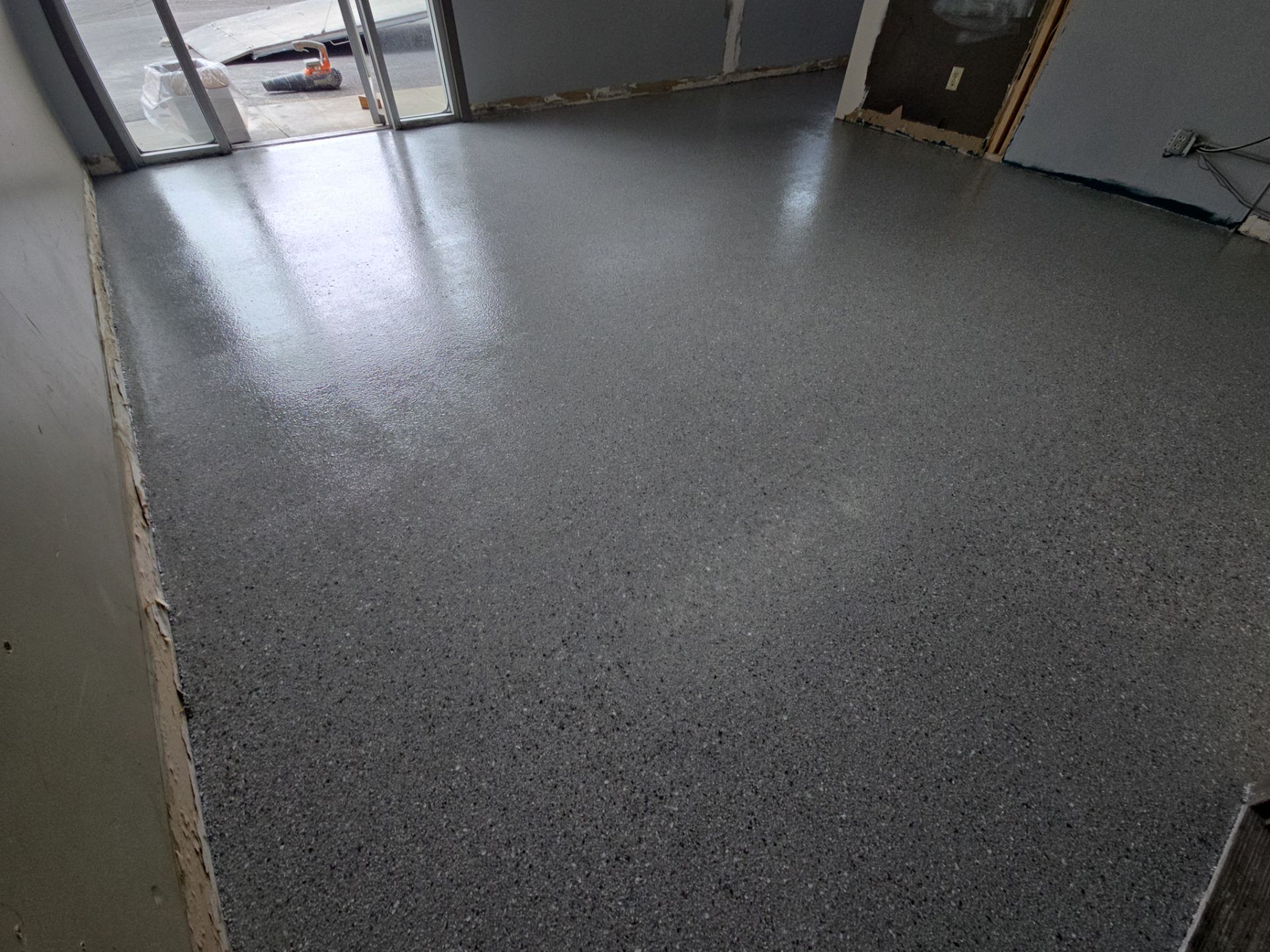 Bathroom Remodel using Battleship Hybrid by Croc Coatings, LLC