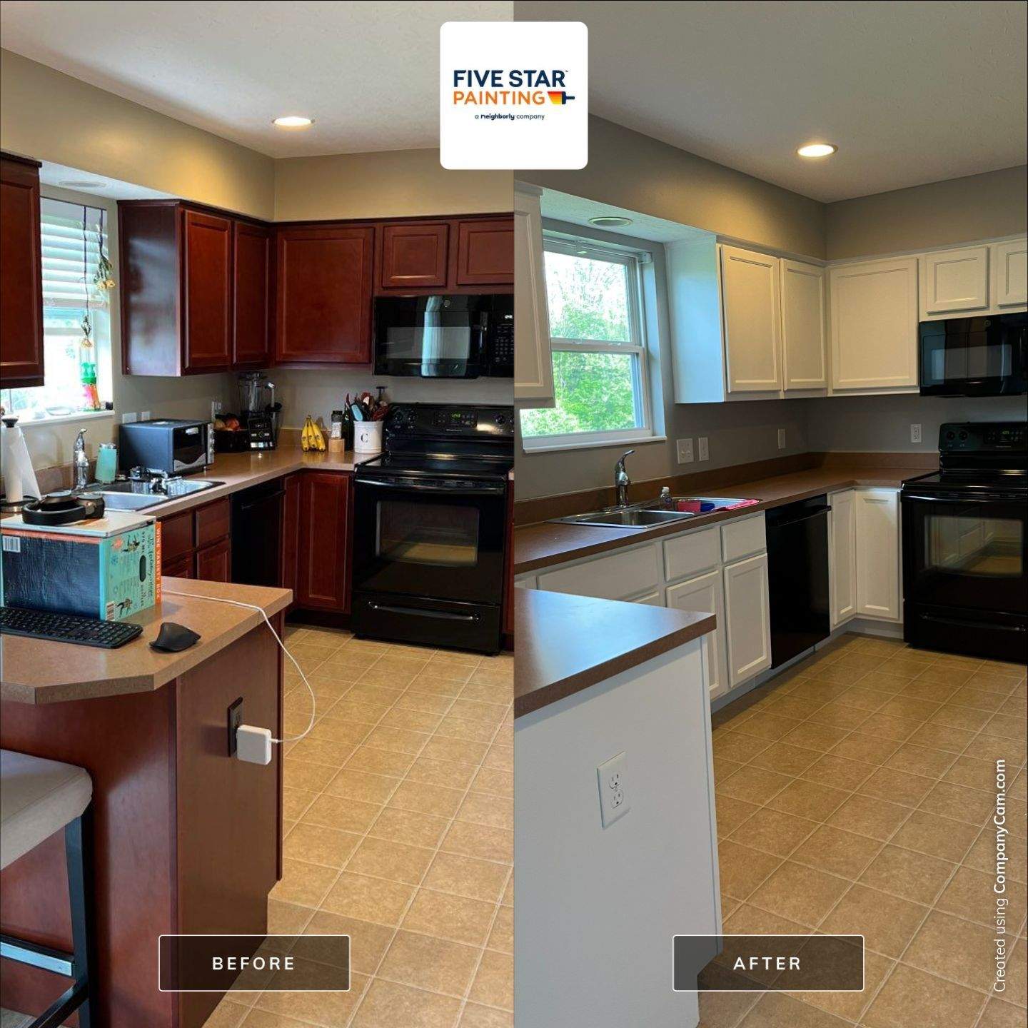 Five Star Painting - Cabinets by Five Star Painting of Batavia