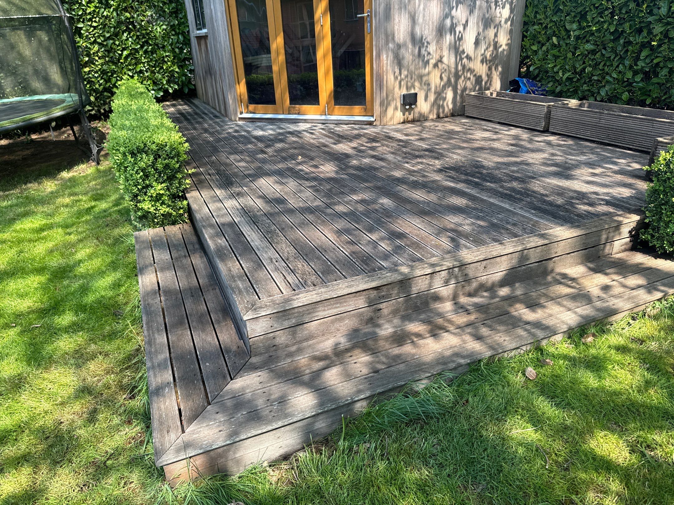 Patio Area Spring Clean using 18inch Whirlaway FSC by Ges Exterior Cleaning ltd