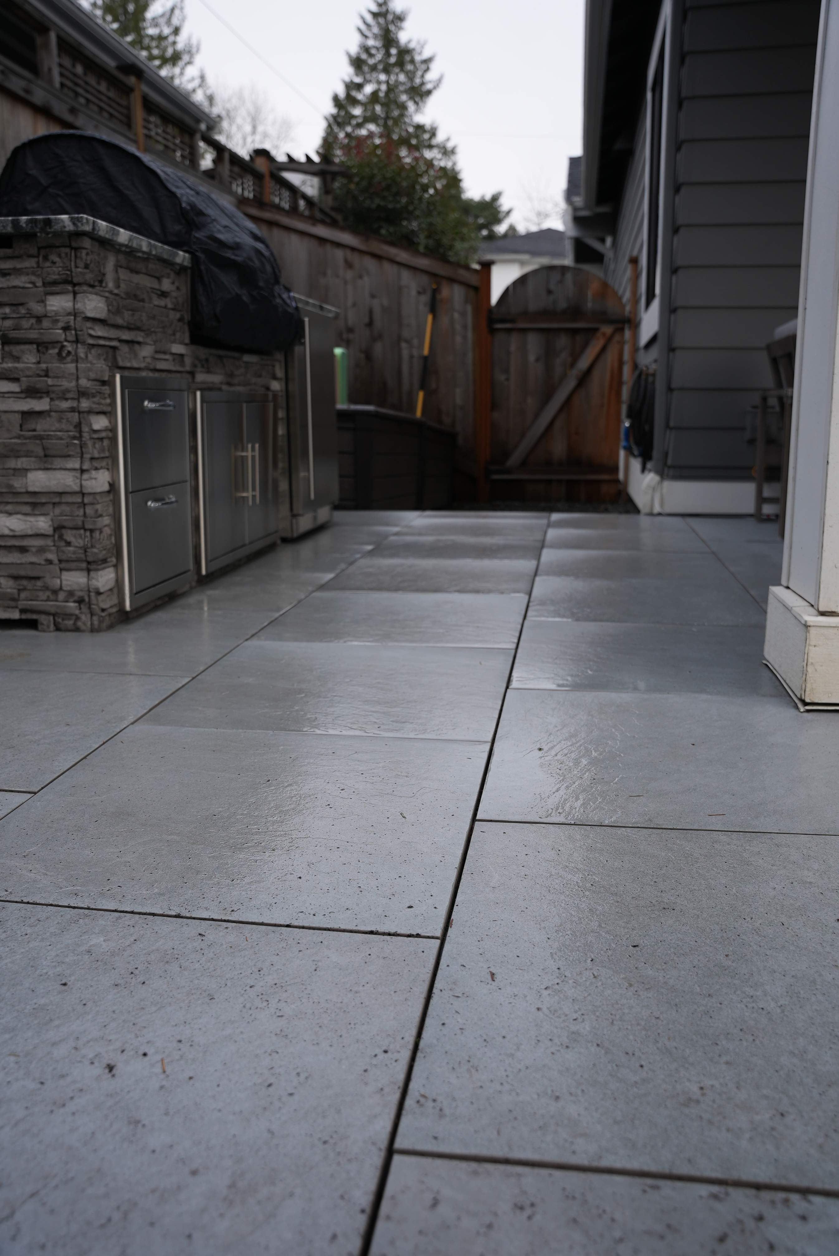 Hardscaping Back Patio Landscape Project  by Jireh Asphalt & Concrete Inc 