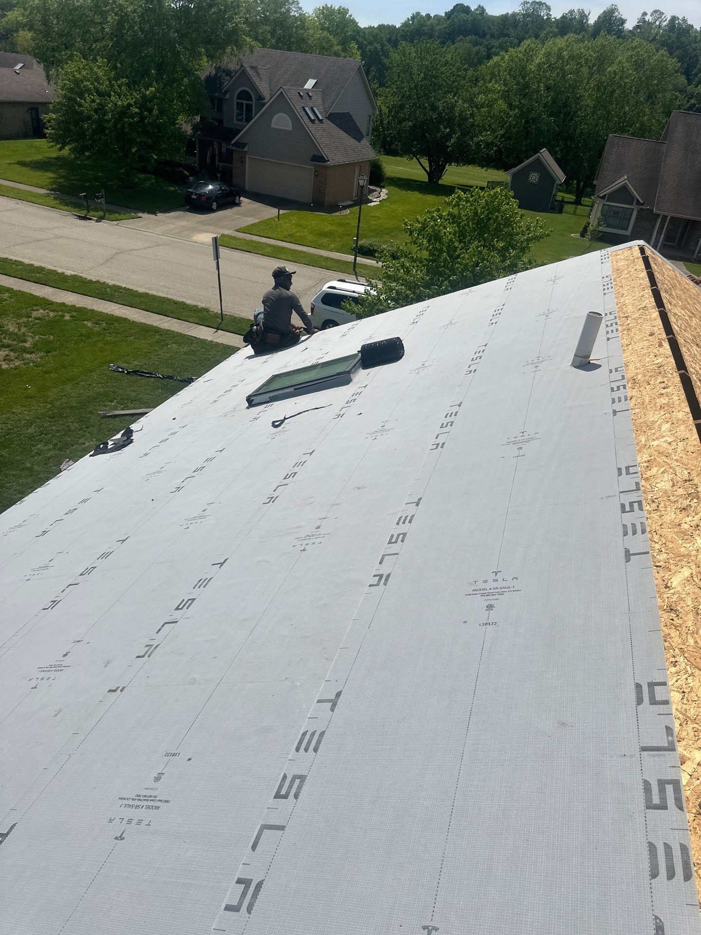 Tesla Solar Roof in Fairborn by Elevated Roofing and Siding