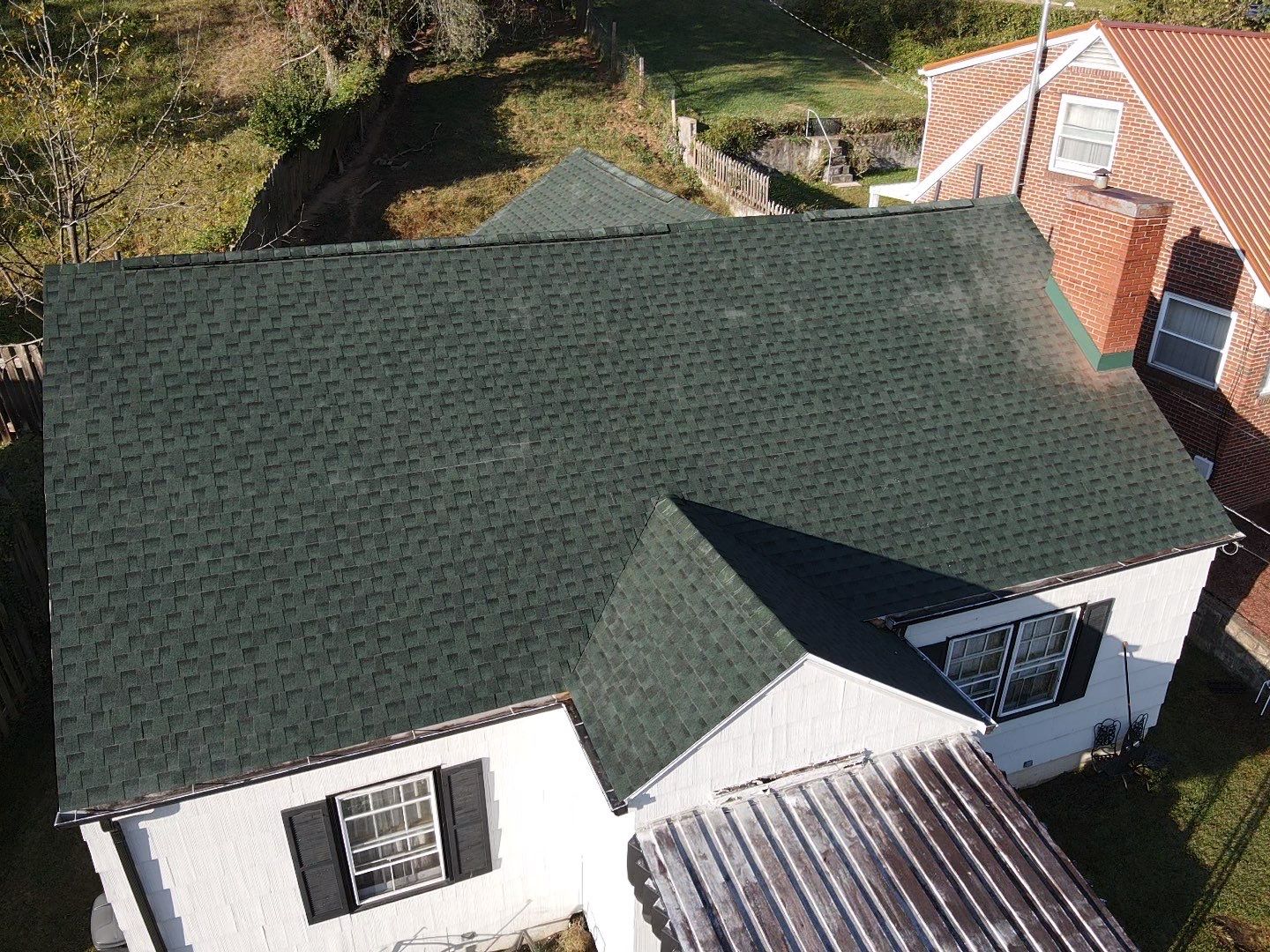 Residential Roofing Installation using GAF Timberline HDZ Hunter Green by Rainstoppers Roofing