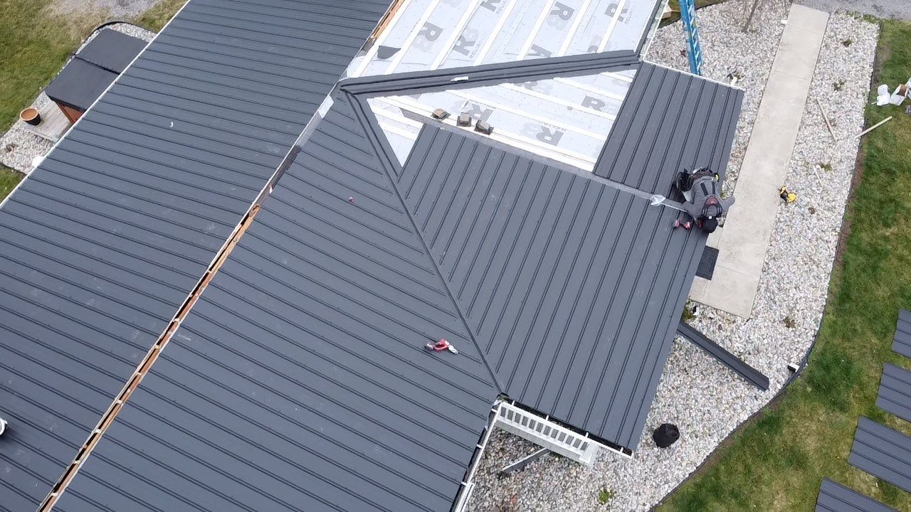 Exposed Fastener Metal Roof Replacement – Columbia City, Indiana by 4Ever Metal Roofing