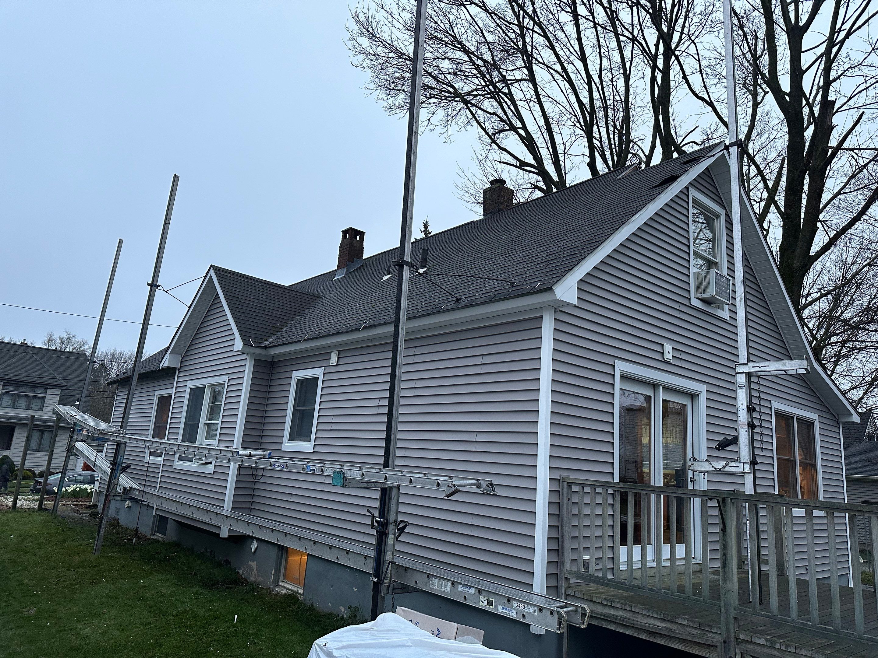 Siding Installation using Certainteed Monogram Granite Gray by A Plus Exterior
