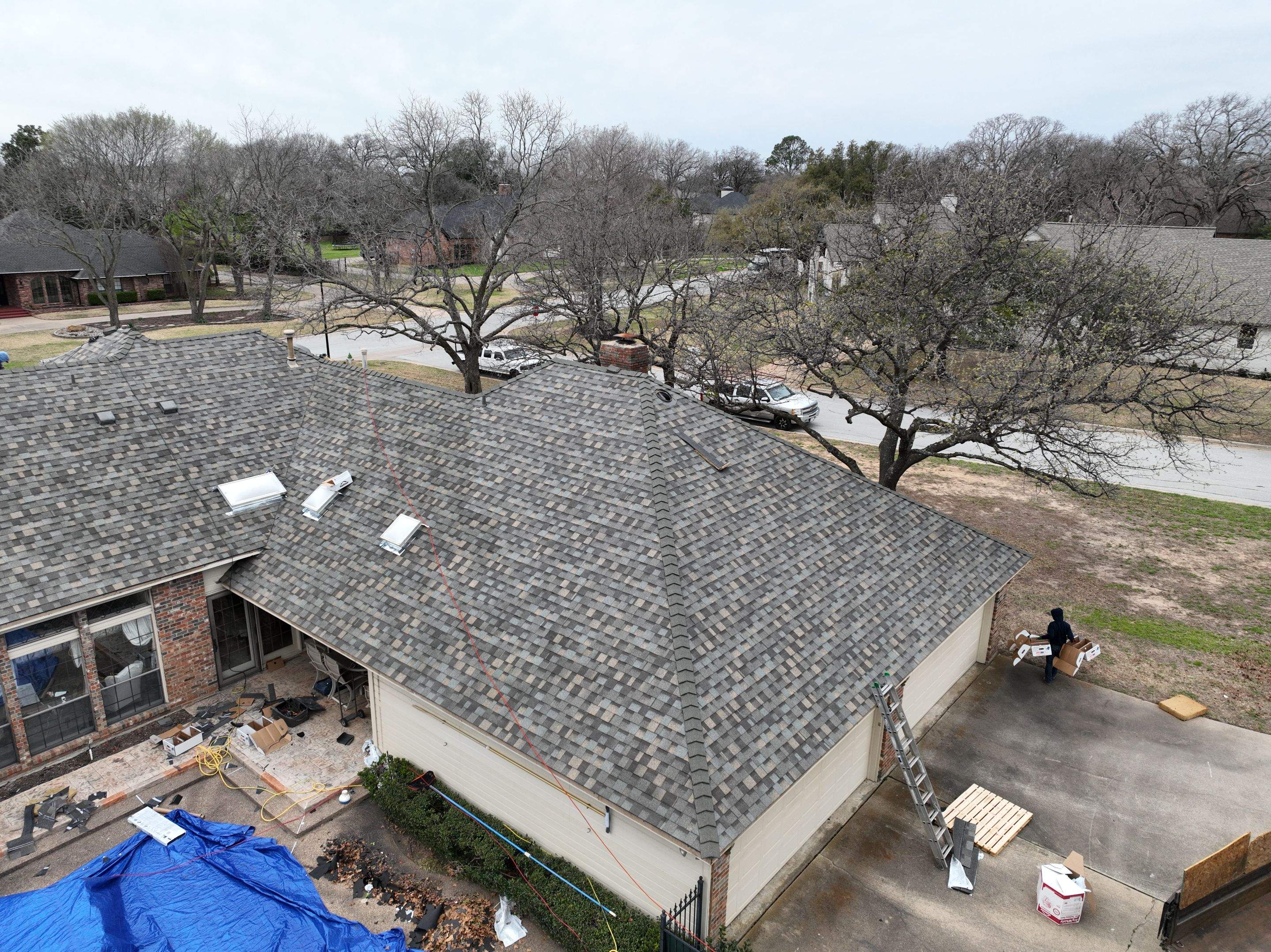 Residential Roofing Installation using Iko Nordic by Becker Roofing and Exteriors