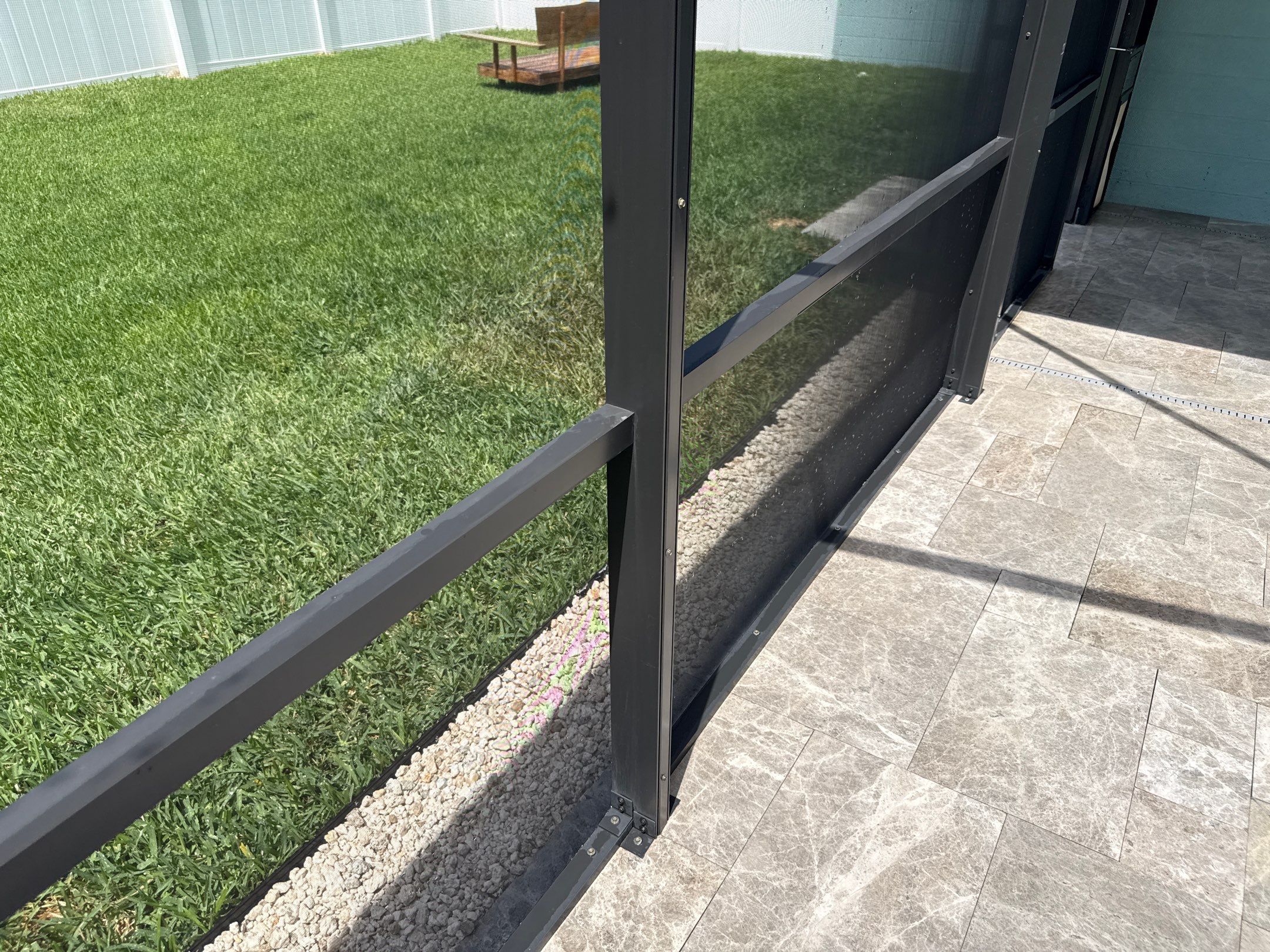 Travertine Pool Deck, Lanai & Screen Enclosure Cleaning Near Manatee River | Bradenton, FL by Sunshine AquaWash