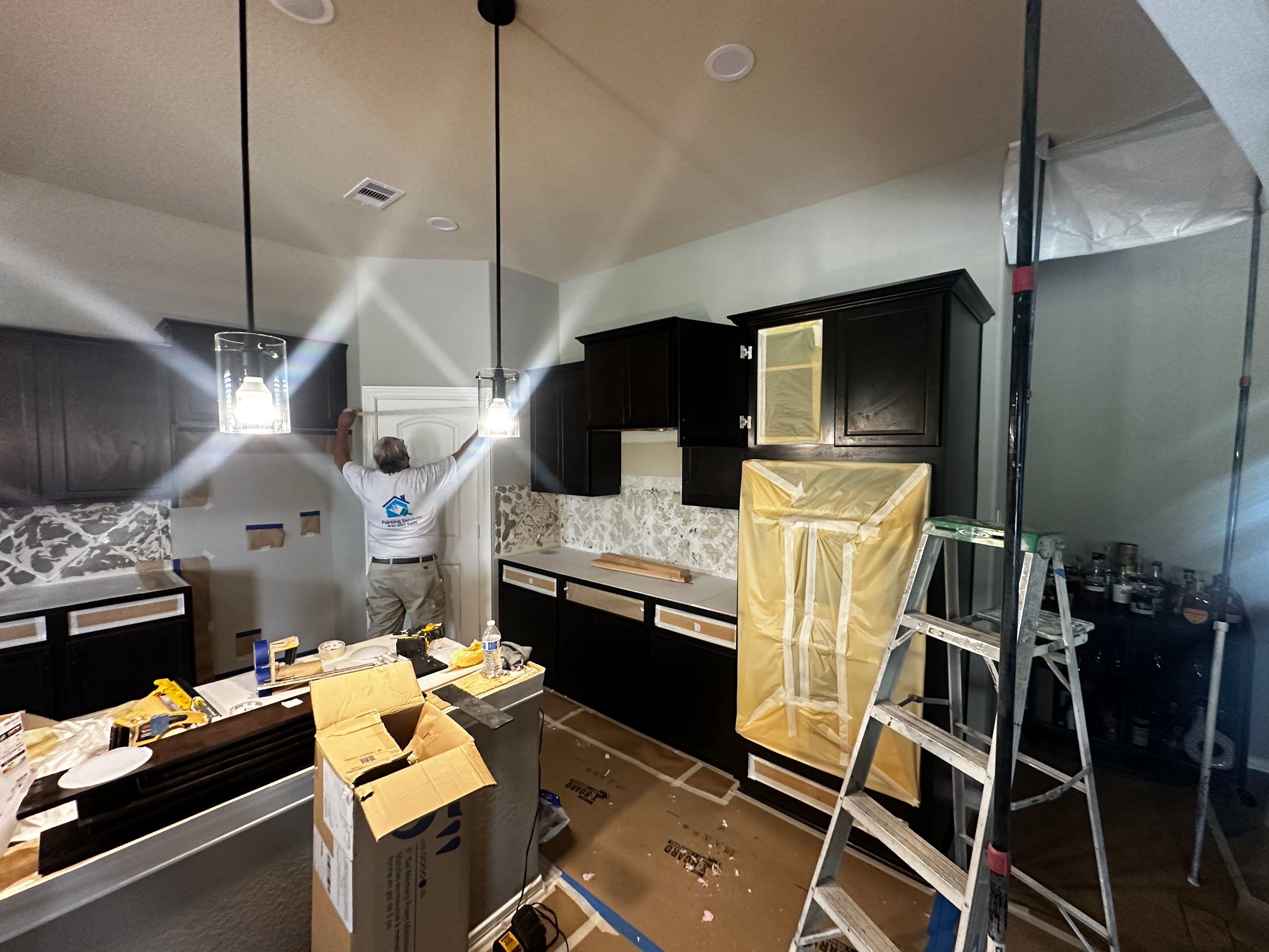 Kitchen Remodel and Outdoor Fireplace in Tomball, TX by SophAlx LLC