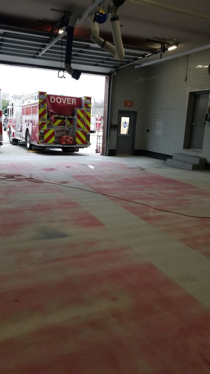 Dover Firehouse with their new Smoke Floor! by Spectrum Painting, LLC