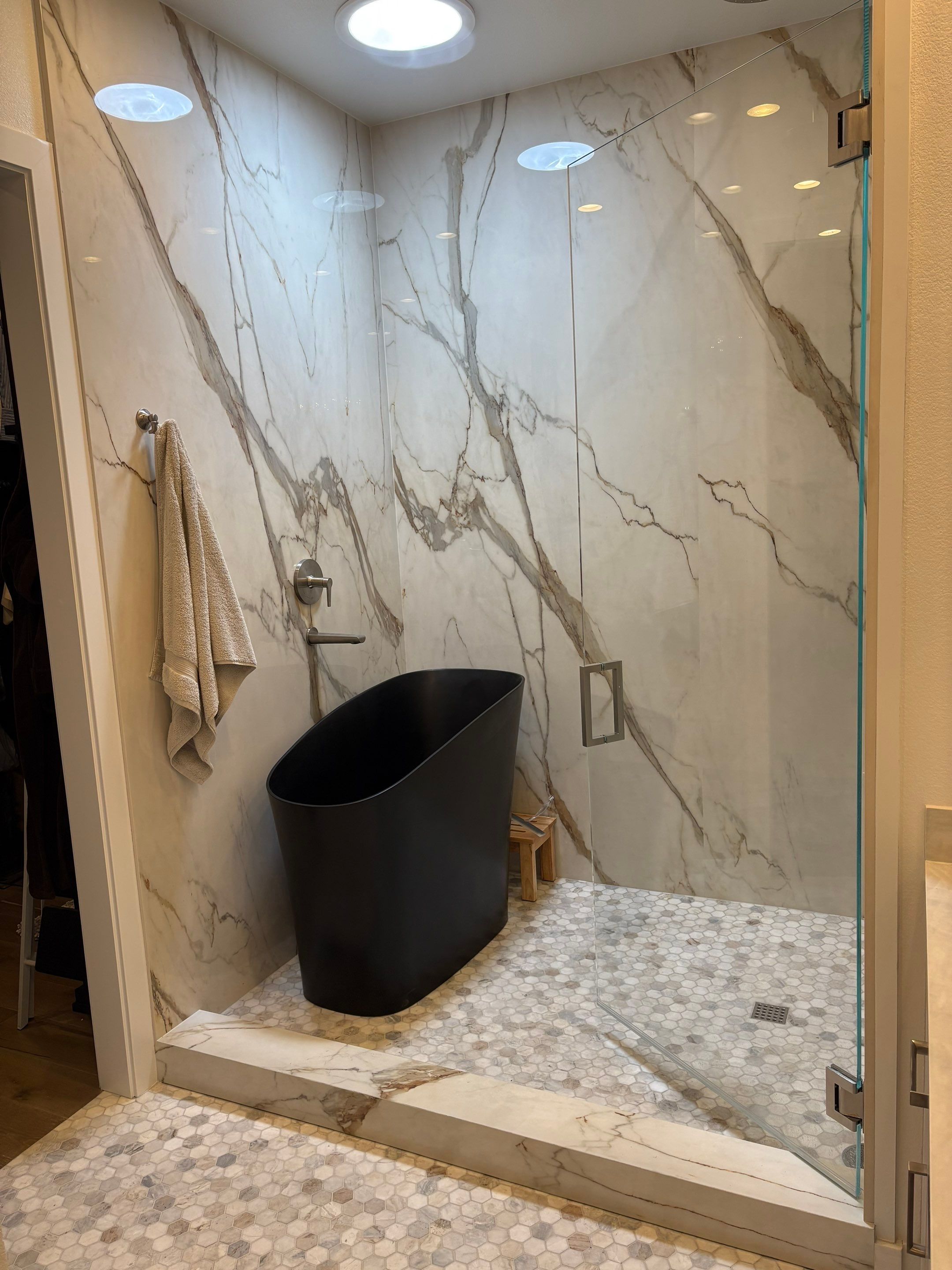 Master bath remodel by Level Builders