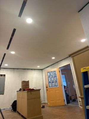 EV charger Install | Recessed Lights 