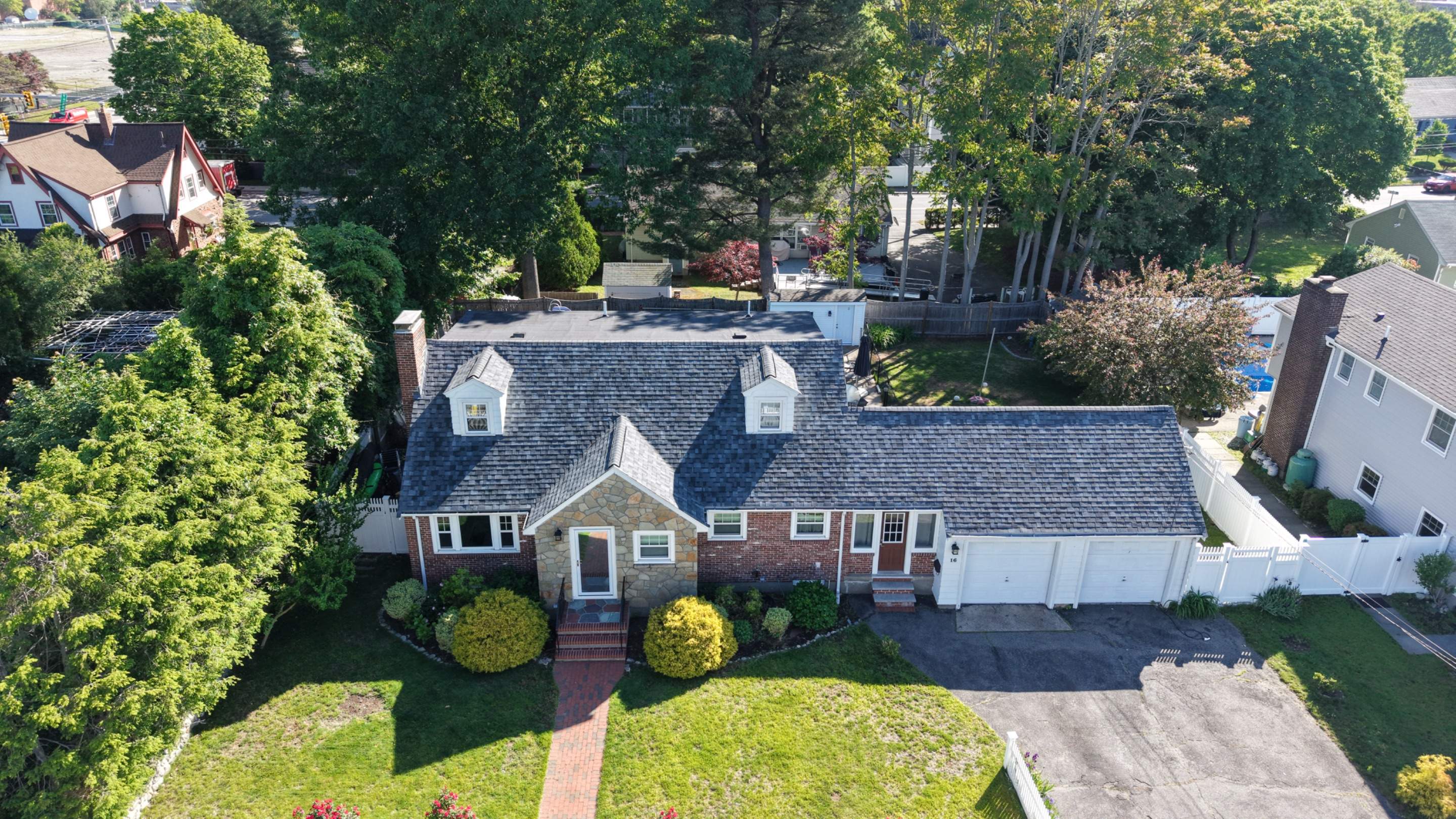 Full Roof Replacement in Needham, MA – Owens Corning Duration, Slatestone Gray by JOHNNYS PRO