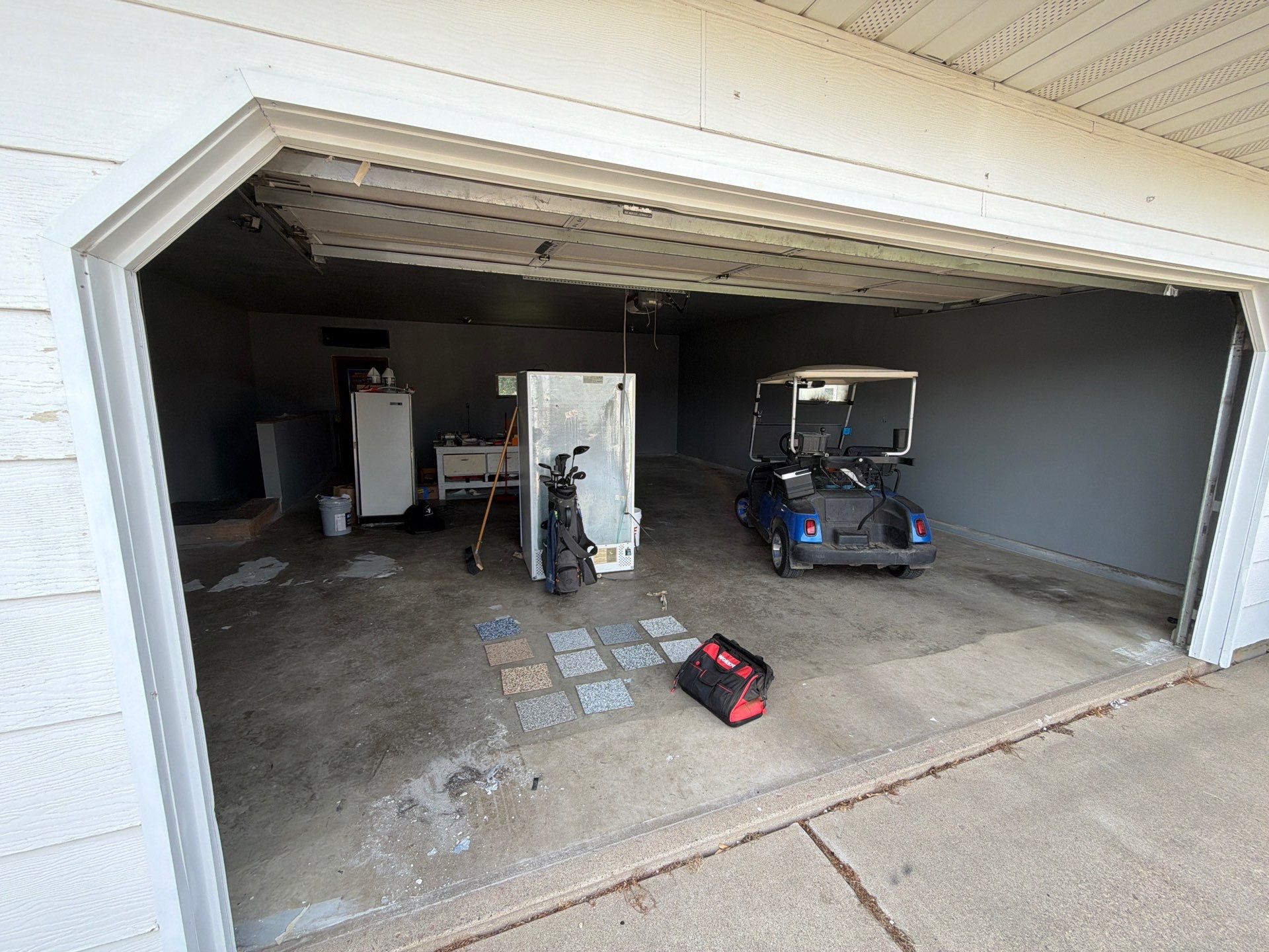 Garage Floor Concrete Coating and Surface Restoration in Colman by Select Painting, Coatings & Garage Cabinets