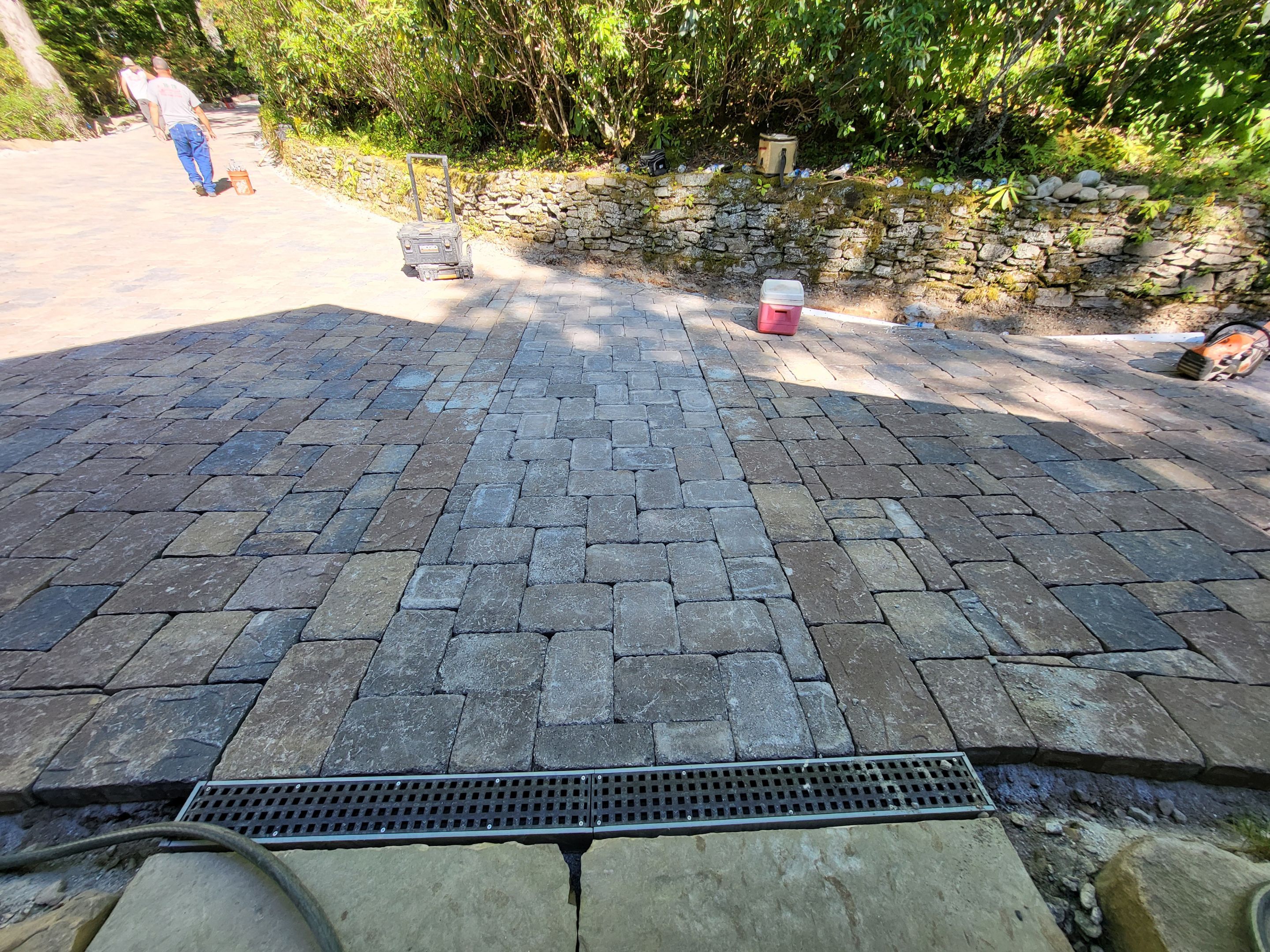 Custom Paver Driveway by B&B Landscaping