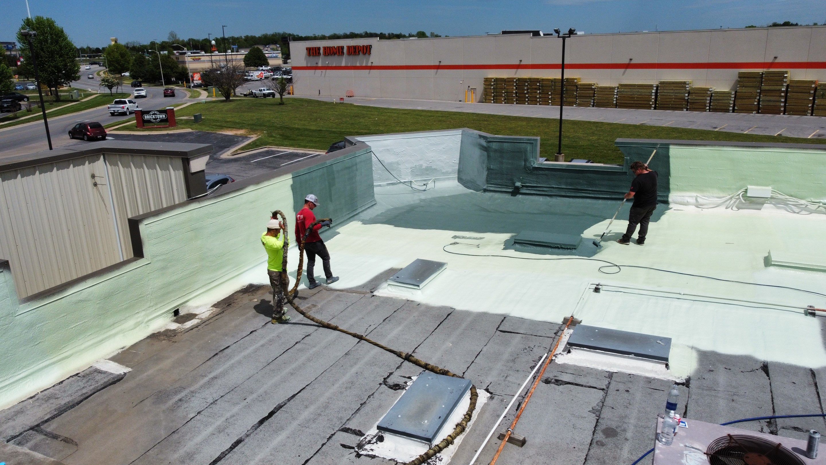 Commercial Spray Foam Install  by Titan Commercial & Residential Roofing 