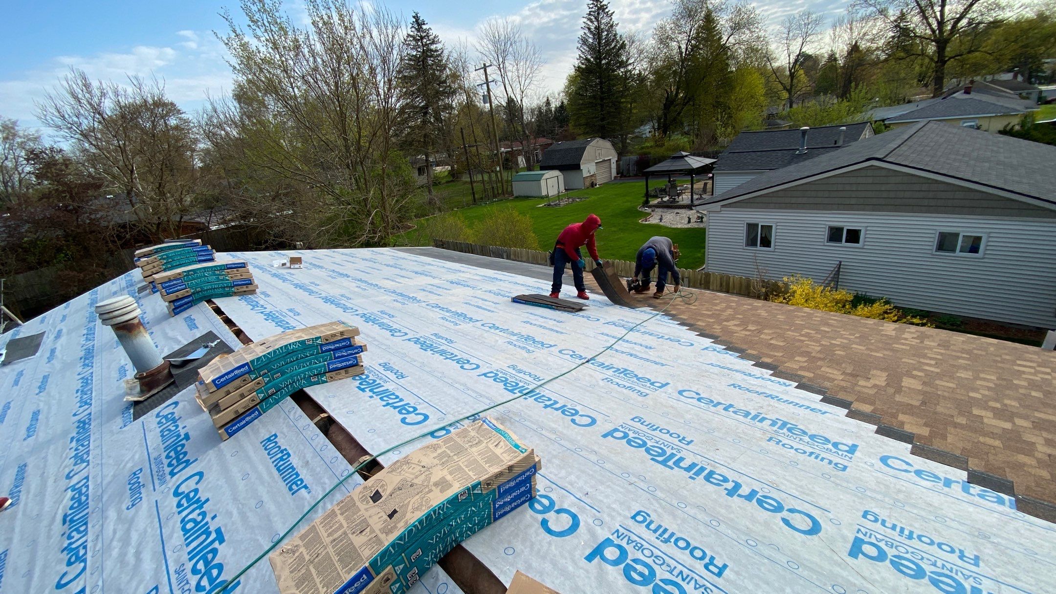 Roof Replacement using CertainTeed Landmark by 180 Contractors