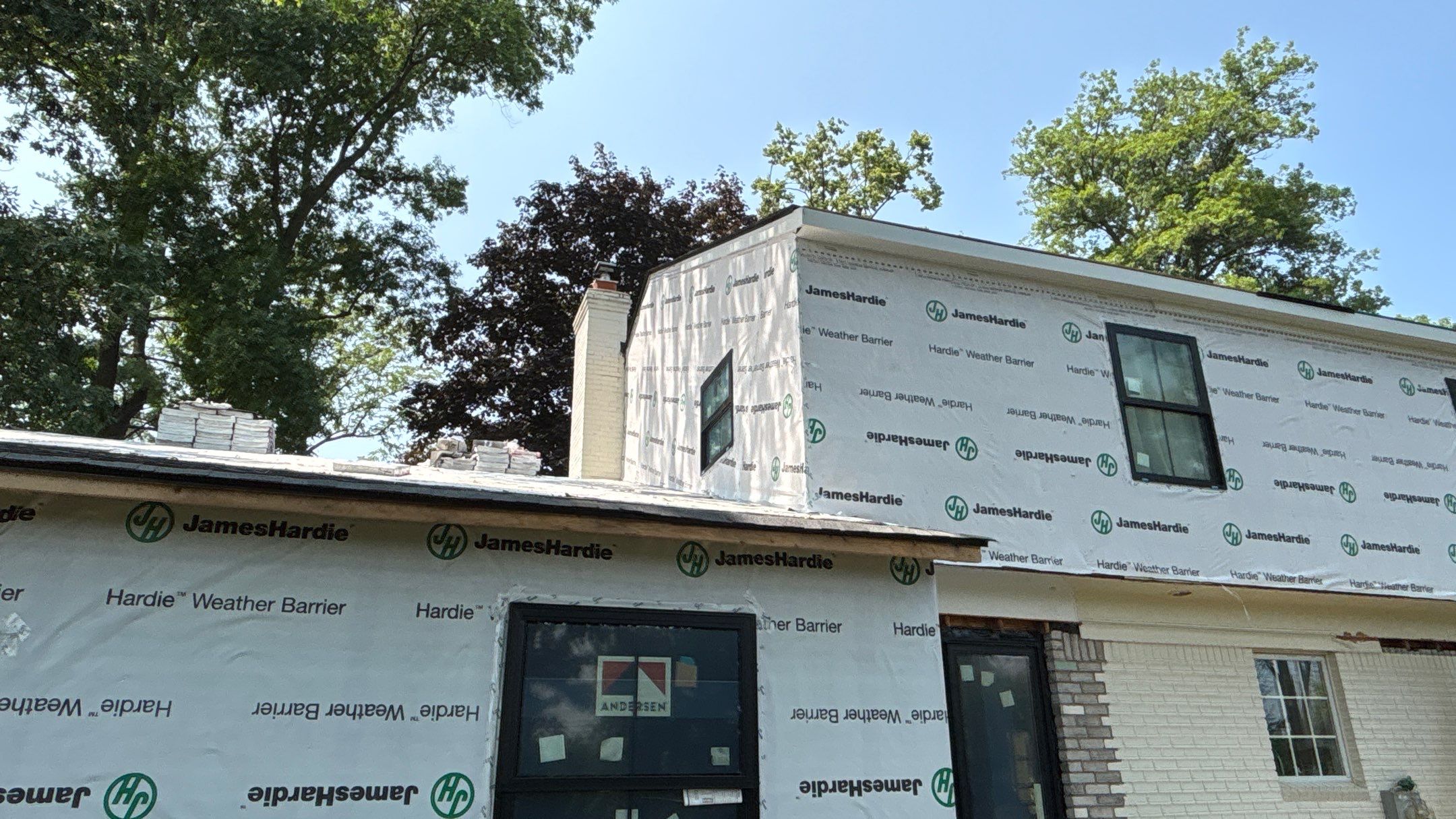 Siding Replacement using Hardie Plank S8 1/4"  Arctic White by 180 Contractors