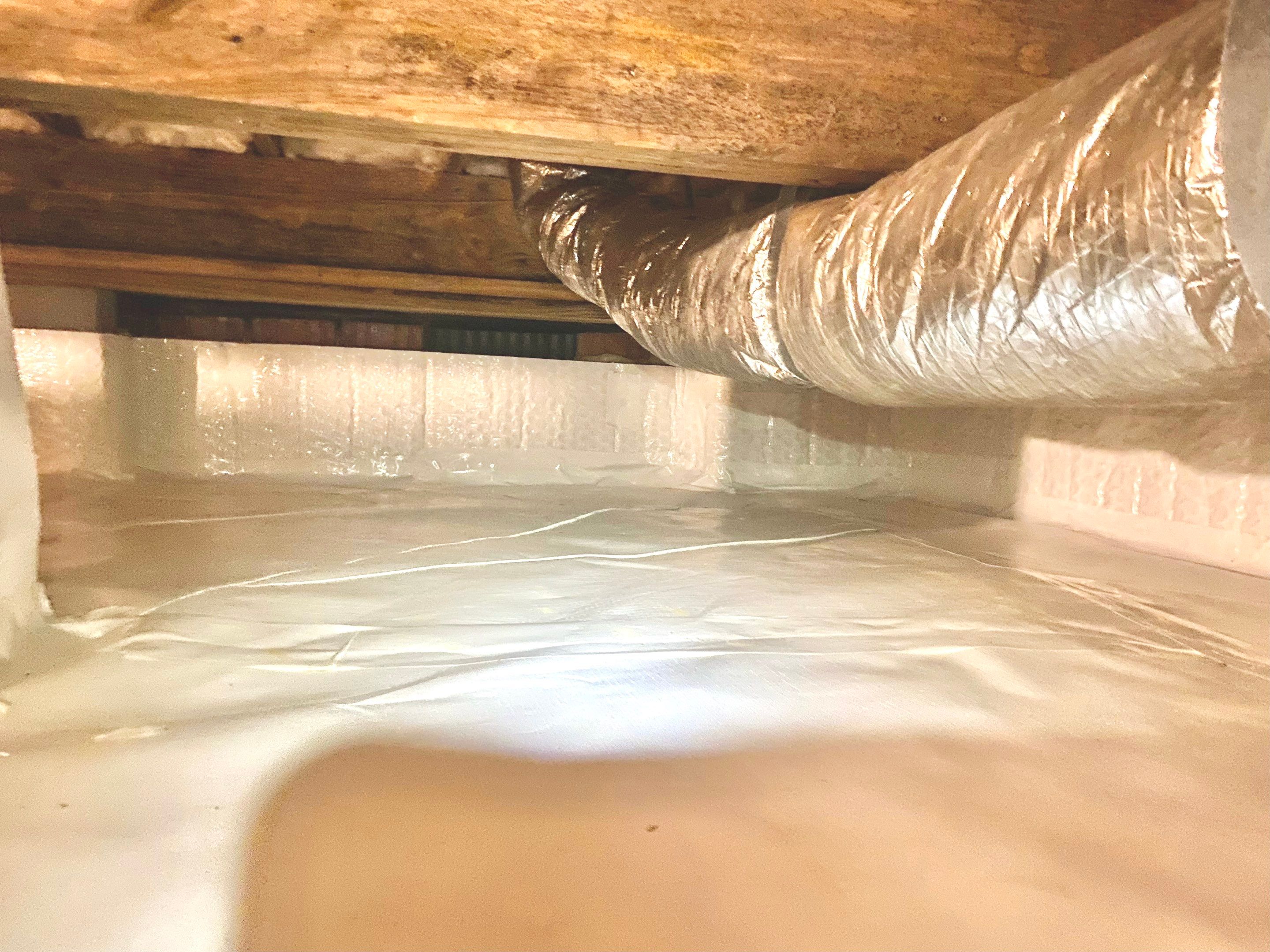 Impact Choice Encapsulation with French Drain, Mold Removal, and Crawlspace Door by Impact Crawlspace