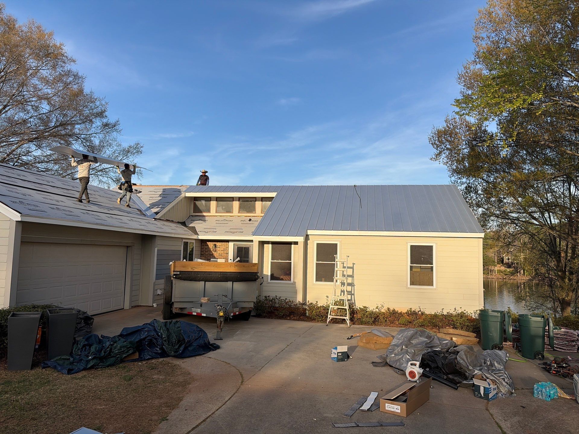 Metal Roof Replacement in Seneca, SC | Lake Keowee | 26-Gauge Galvalume Apex Panel by Roofers LLC