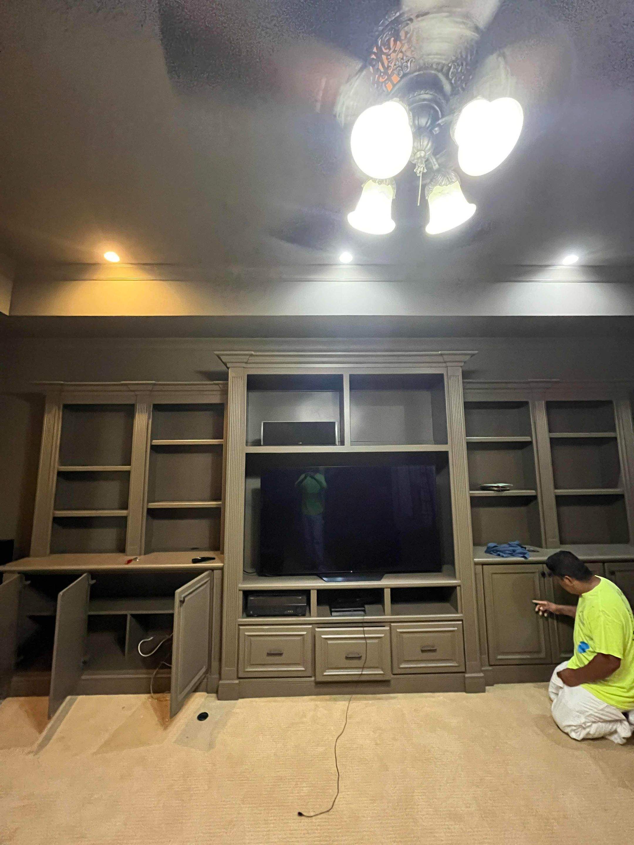 Multiple Cabinet Refinishing Projects in Atlanta Home by Atlanta's Paint Doctor
