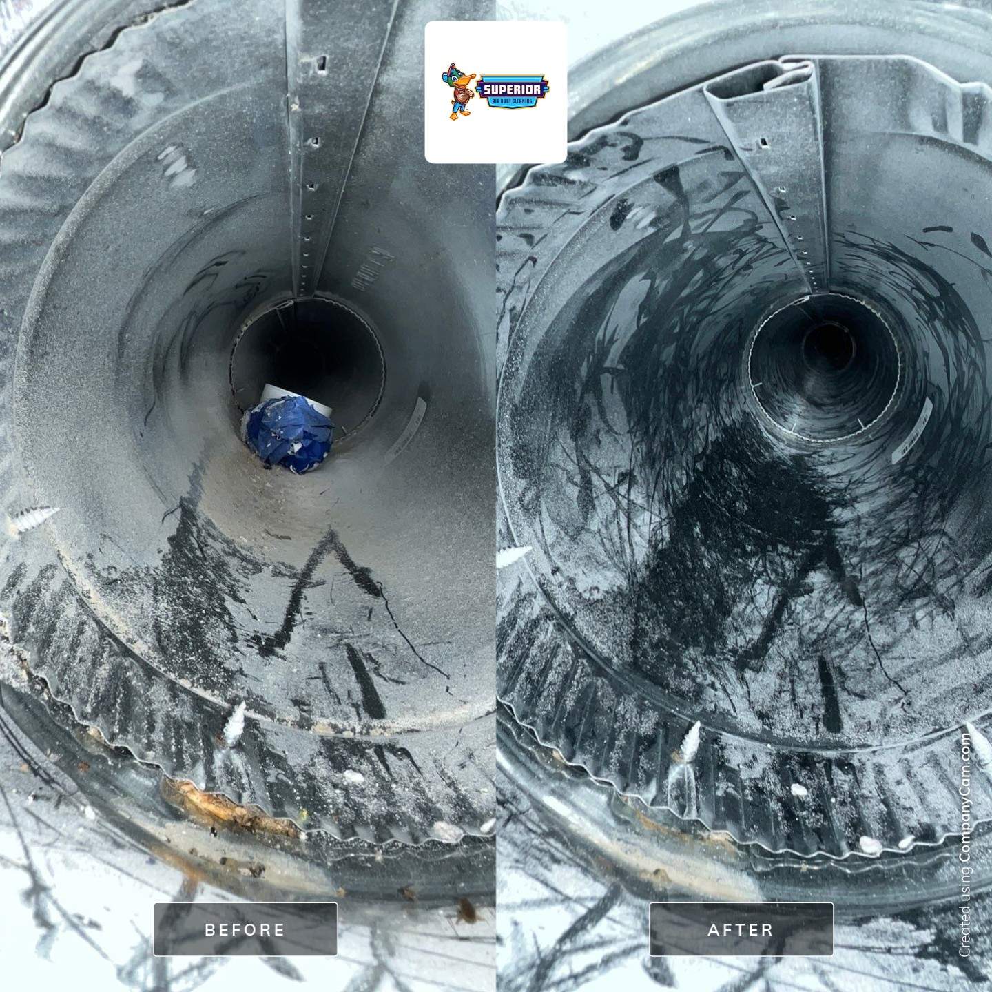 Air Duct Cleaning With a Vacuum Truck in Columbiana, OH by Superior Air Duct Cleaning