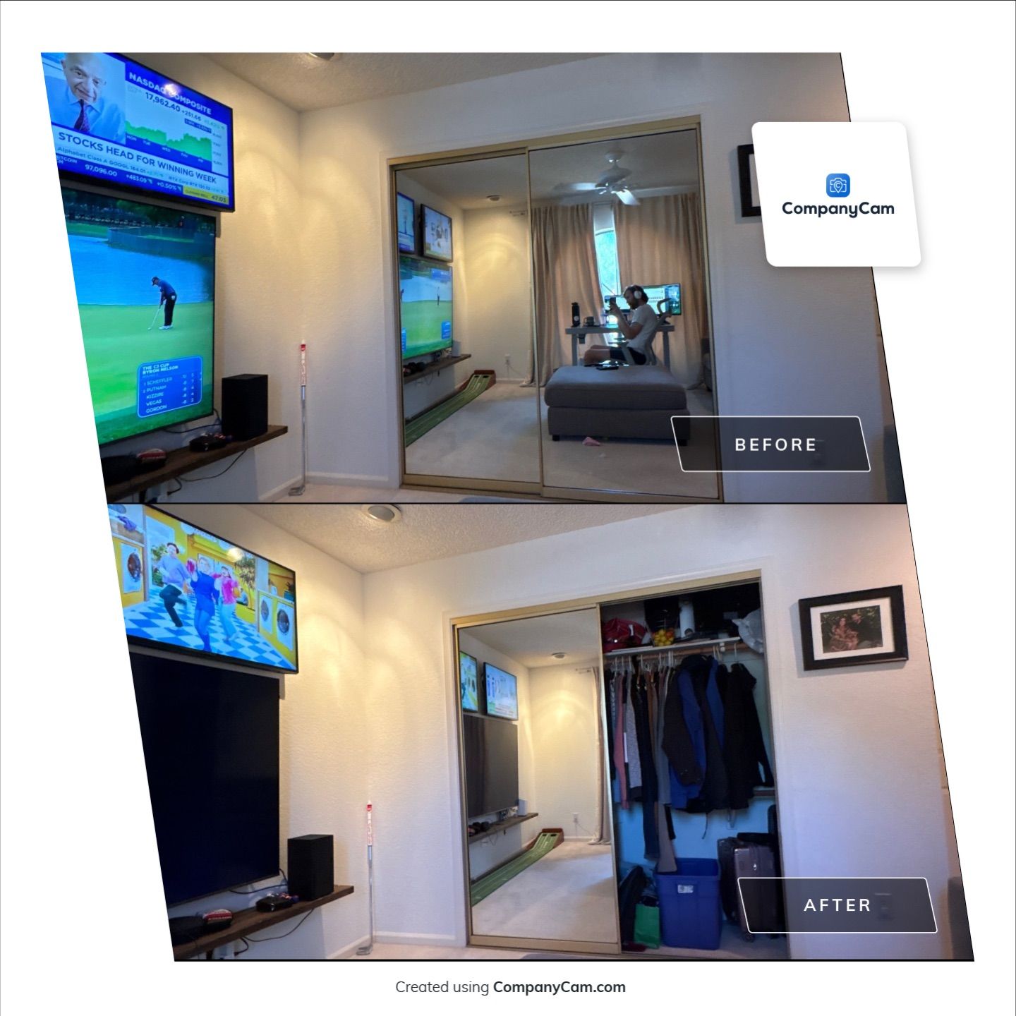 Basement Remodel using Drywall by CompanyCam Sales Demo