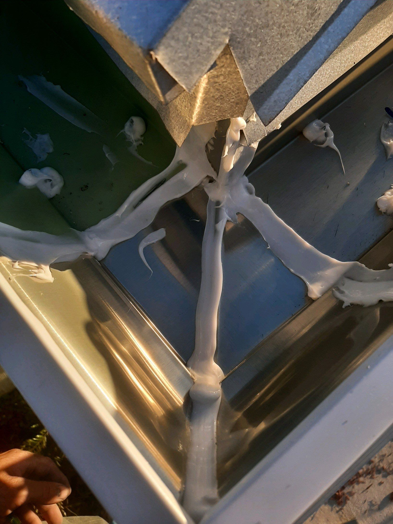 White K-Style Gutter Installation by Gutter Professors