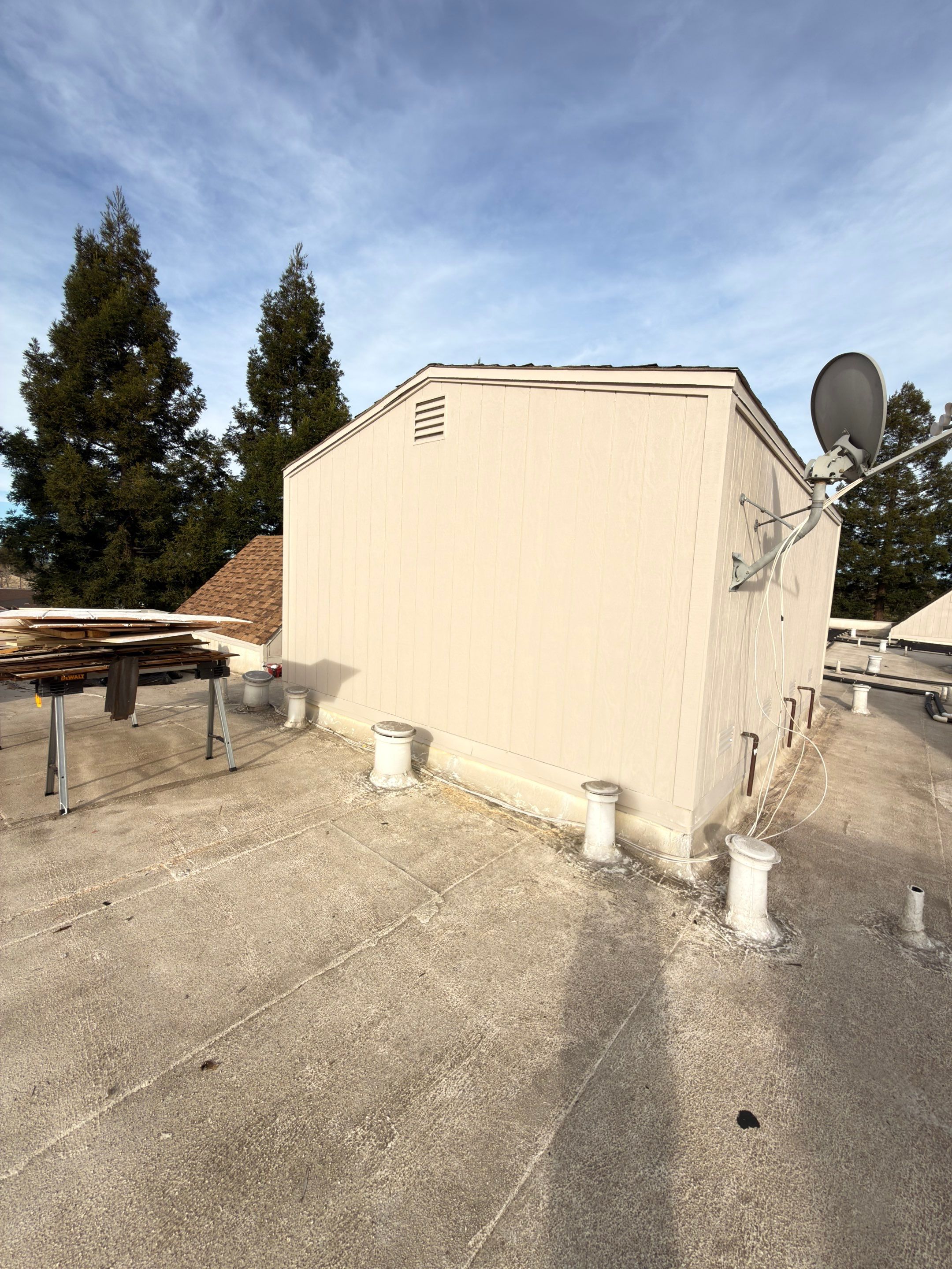 Roof Top Boiler Room and Roofing Repairs by Anza Builders, Inc. 