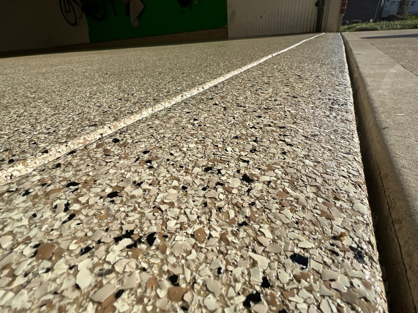 Garage Floor using Driftwood by Your1DayFloor.com