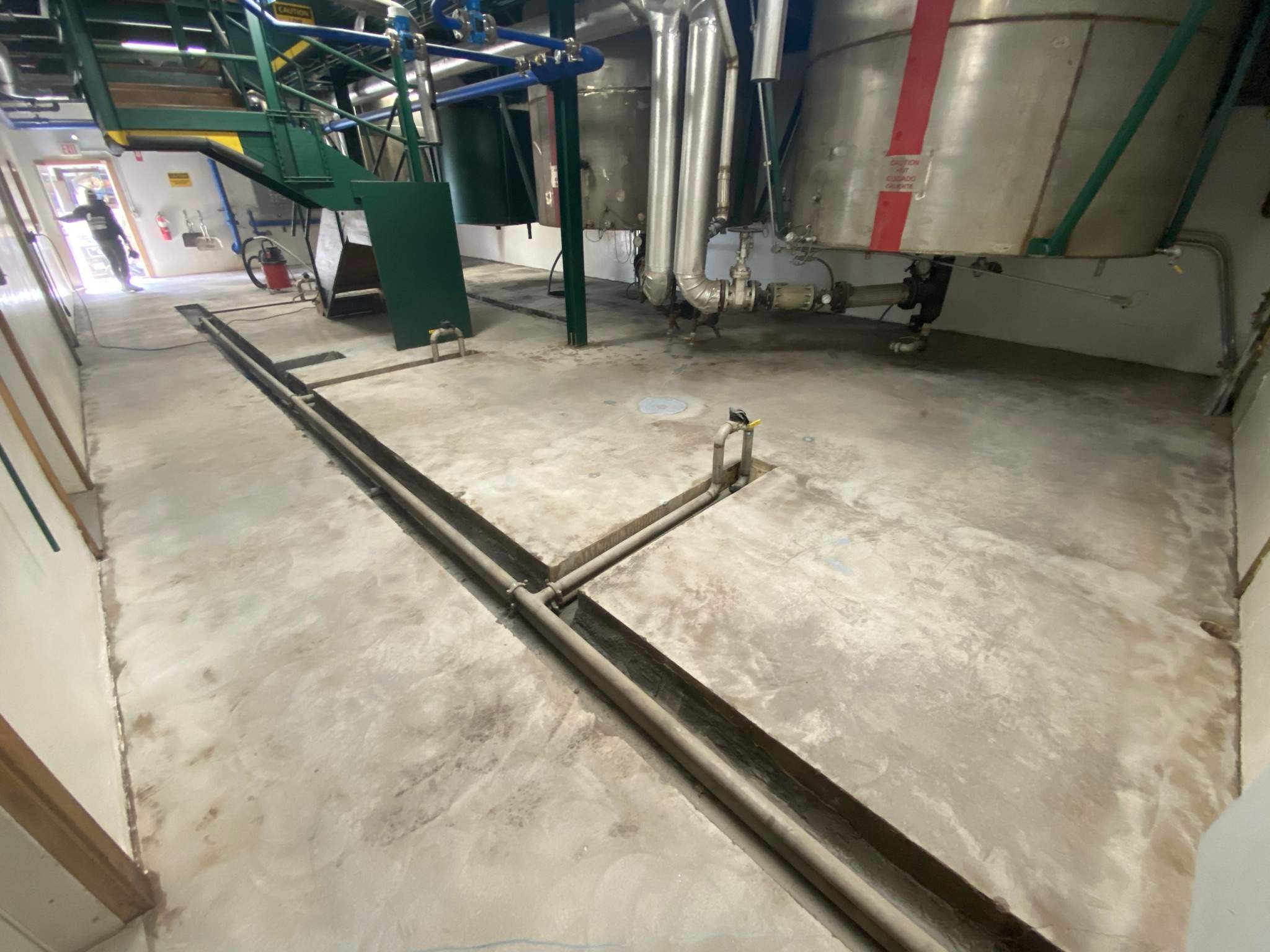 Commercial Floor Transformation using North Pole with Green by Croc Coatings, LLC