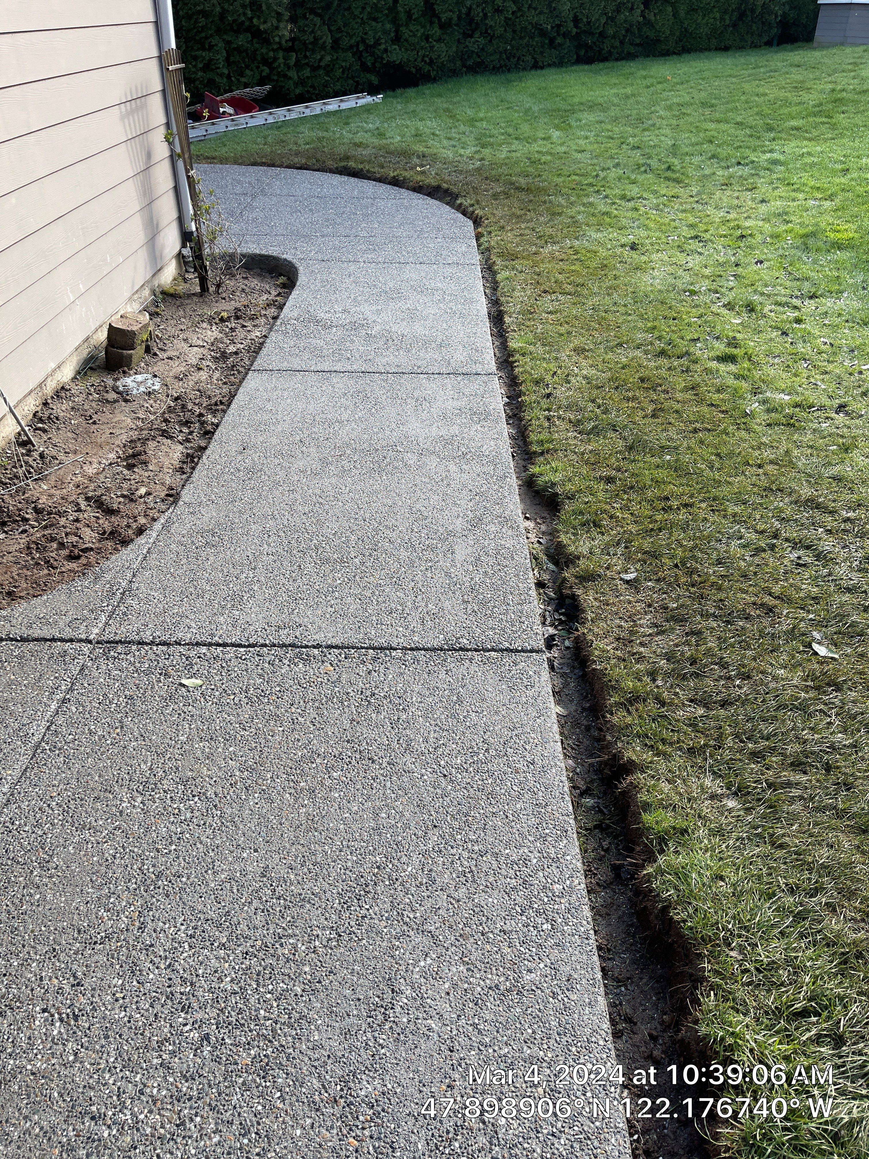 Wayne | Concrete patio & Walkway by Jireh Asphalt & Concrete Inc 