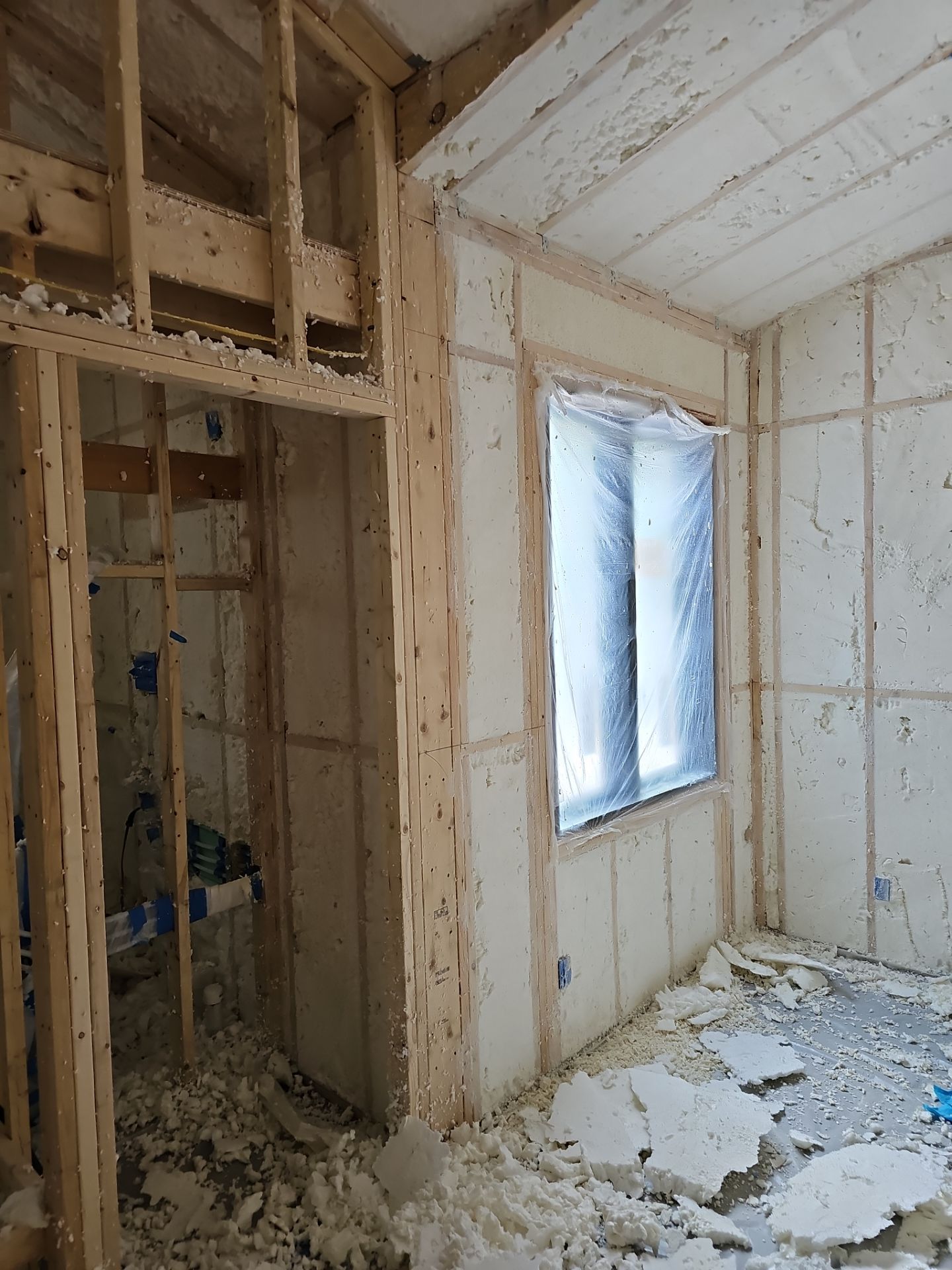 Spray Foam Insulation using open cell spray foam by NYS Foam & Energy