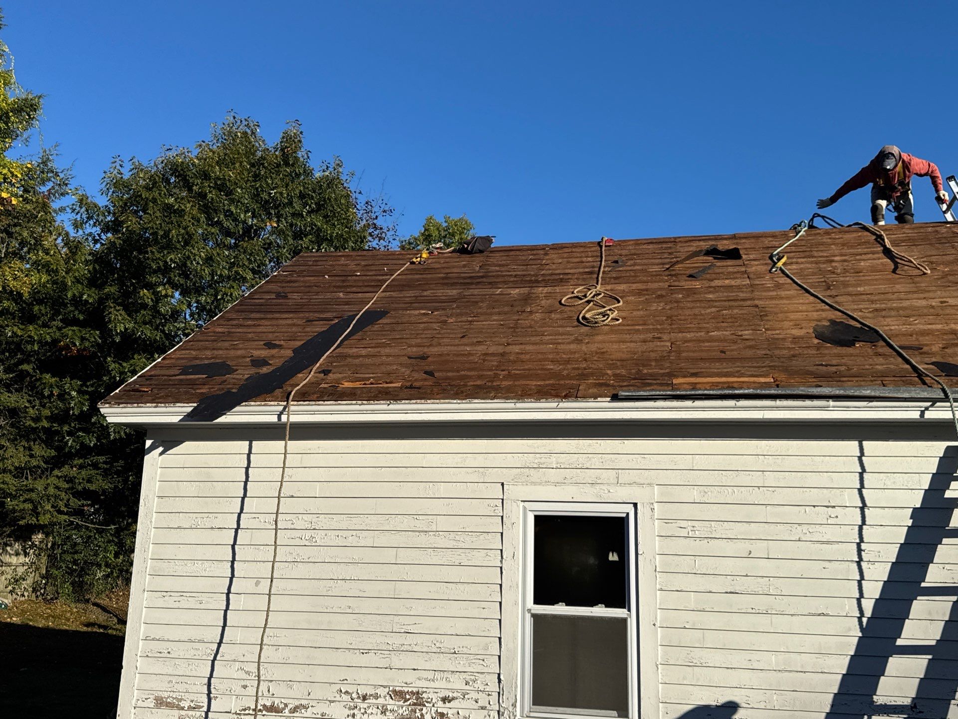 Garage Roof Replacement & Fascia Trim Upgrade | Lowell, MA by Mighty Dog Roofing of Greater Middlesex County