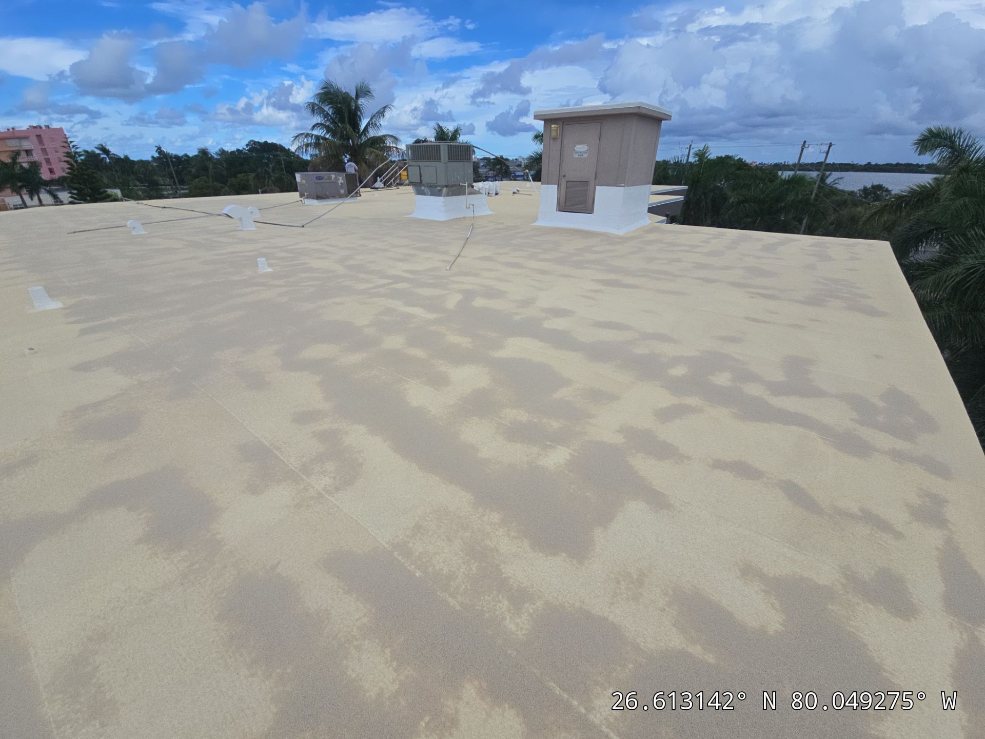 Commercial Roof Restoration for Lake Worth Beach Flat Roof Project by Roof King LLC