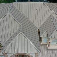 24ga 1.5" Mechanical Seam Sierra Tan by Total Roofing System The Metal Roof Experts