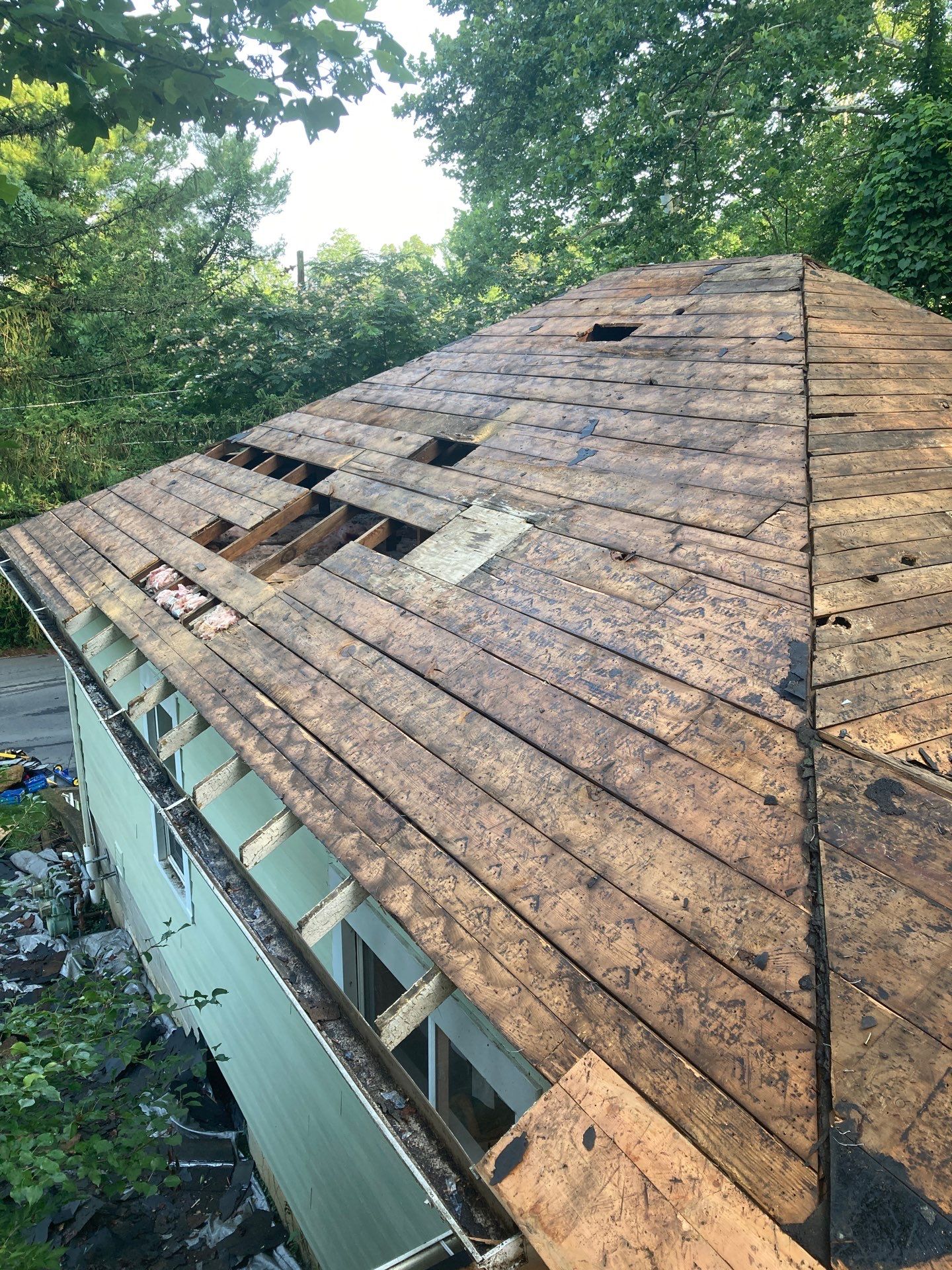 Residential Roofing Installation using GAF Timberline HDZ Fox Hollow Grey by Rainstoppers Roofing