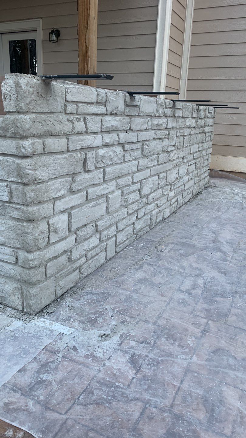 Outdoor Kitchen using Clifrock Panels by Xtreme Concrete Services