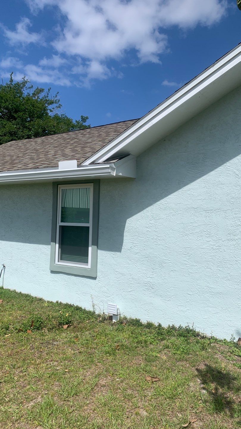 Seamless Gutter Installation using White K-Style Seamless Gutters by Gutter Professors
