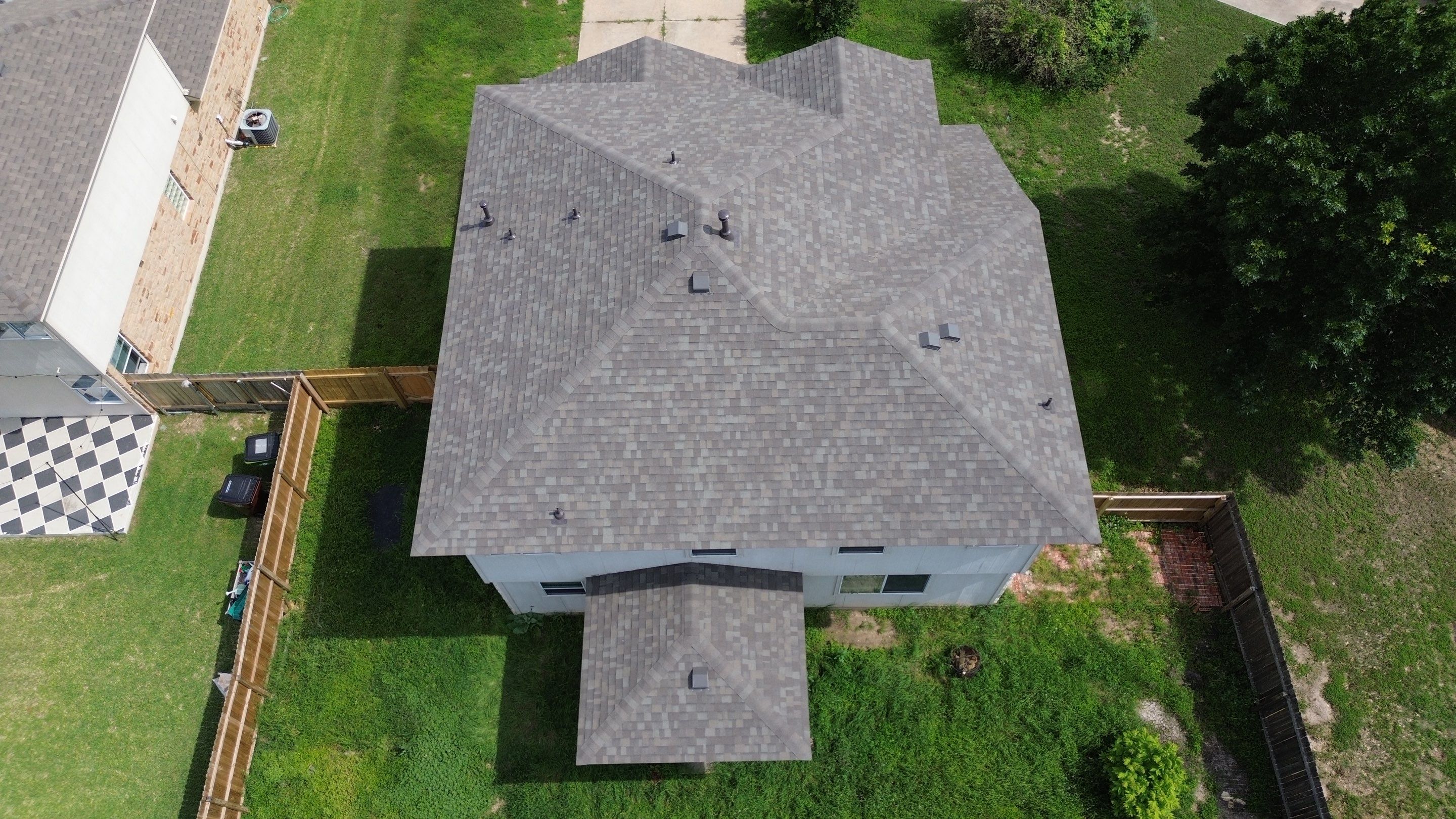 Roof Replacement in Round Rock, TX | Owens Corning Oakridge Driftwood Shingles by Kstylez Roofing & Construction