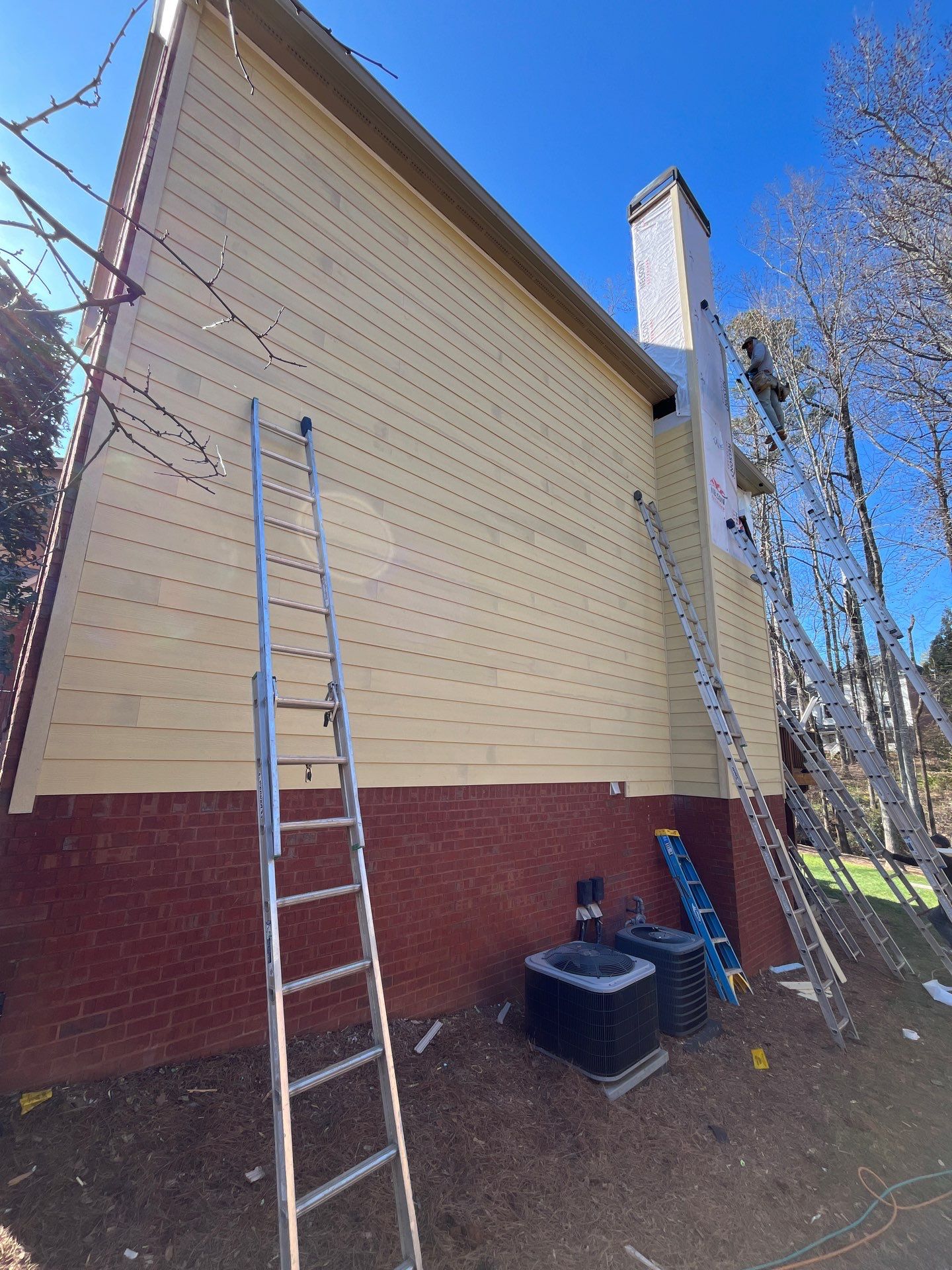 James Hardie Siding Replacement, Rotten Wood Replacement, Exterior Painting, and Front Porch Column Replacement by Nelson Exteriors 