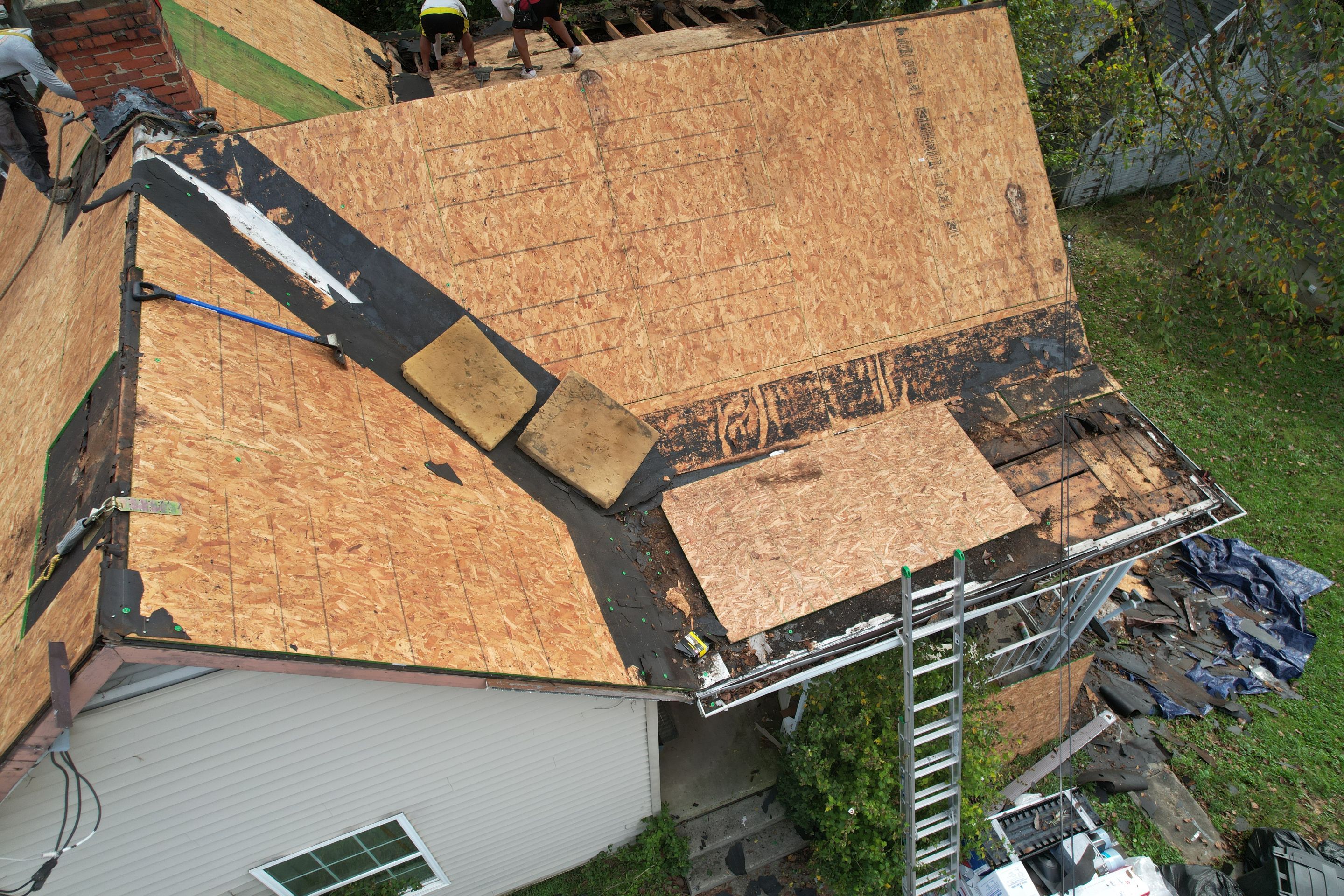 Residential Roofing Installation using GAF TImberline HDZ Hickory by Rainstoppers Roofing