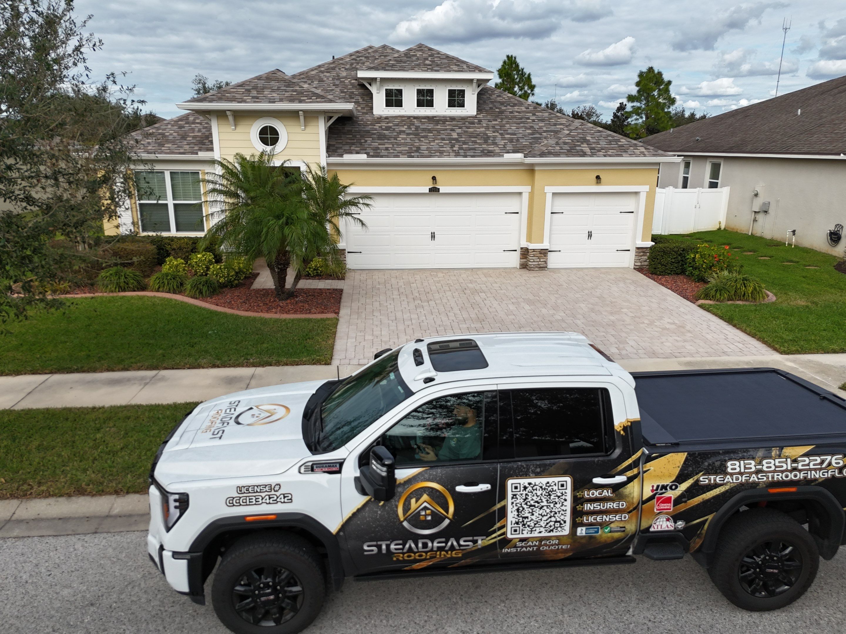 Roof Replacement in Riverview FL. by Steadfast Roofing 