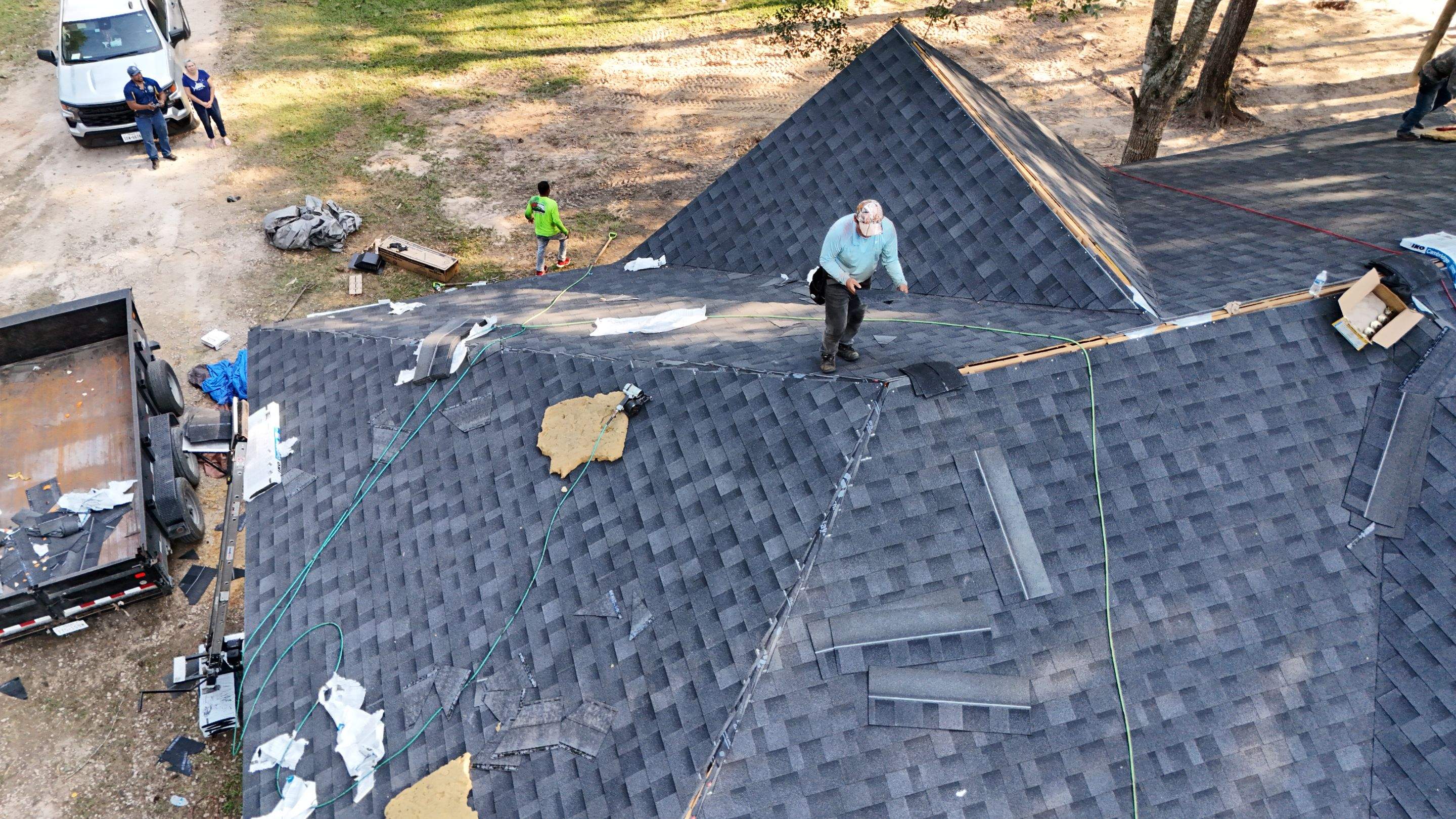 Full Re-Deck & Roof Replacement on Country Home — Cleveland, TX by PL Roofing & SB Roofing, LLC.