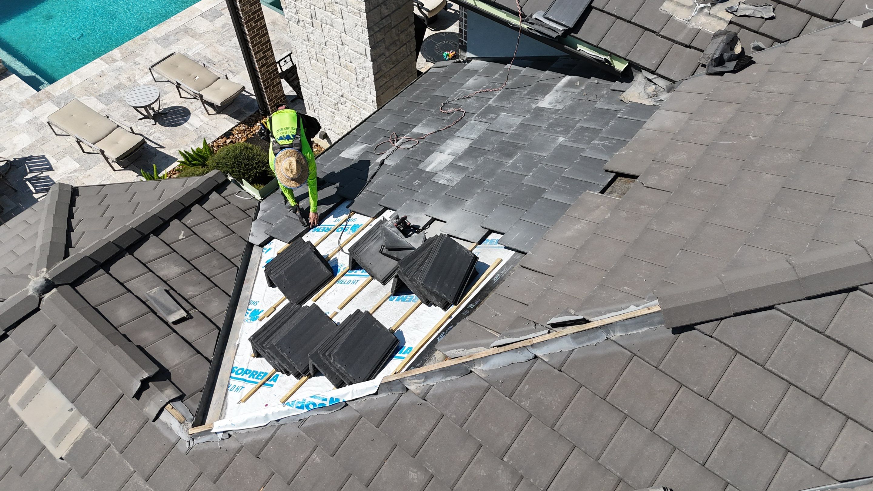 Saxony Tile Repair in Bridgeland! by Core Four Roofing