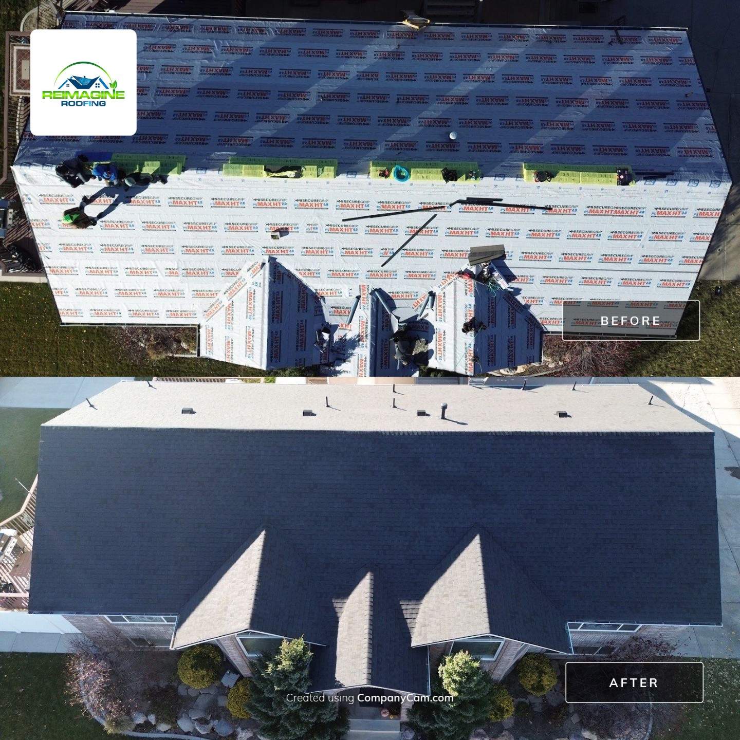 Onyx Black Shingles by Reimagine Roofing