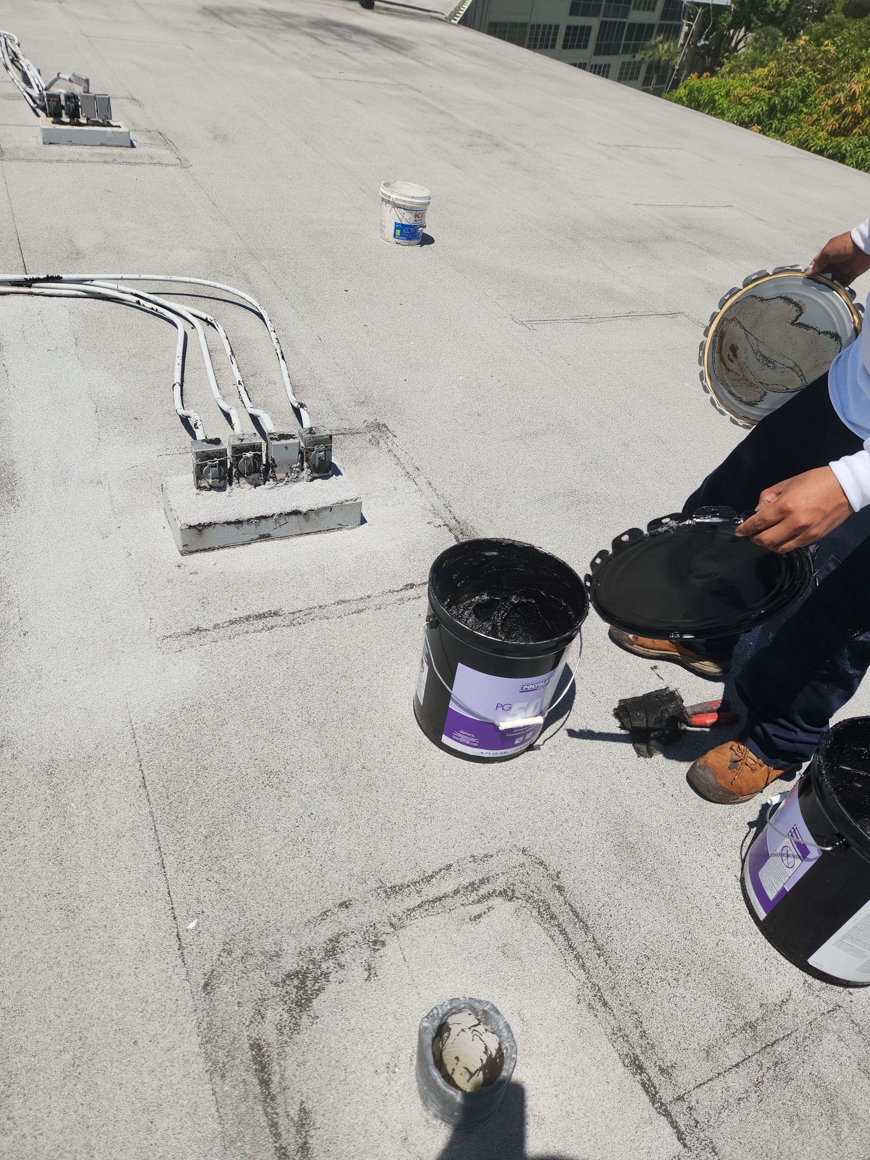 Commercial Roof Repair using Certainteed Flintlastic SA Roofing System by Aastro Roofing